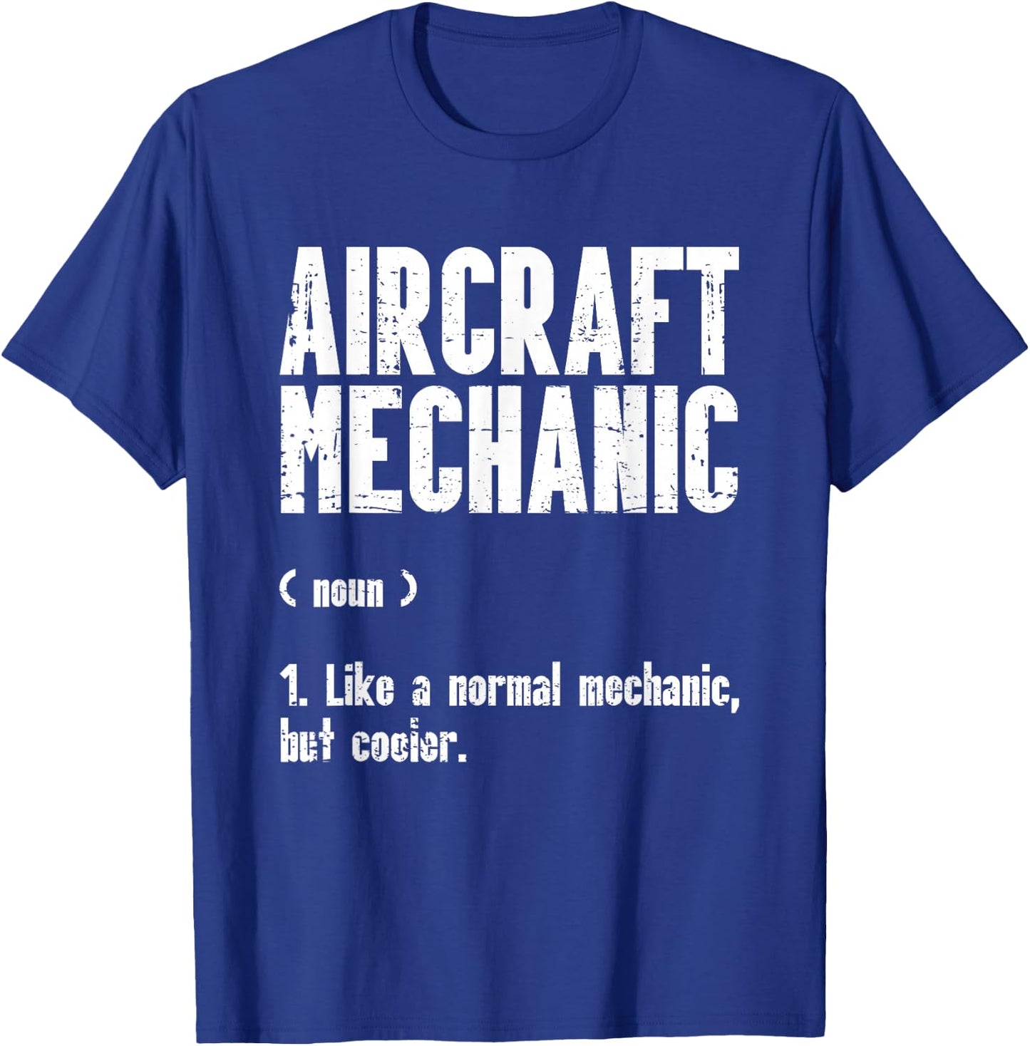 Airplane Mechanic Aircraft Maintenance Pilot Technician T-Shirt - T-Shirt | Royal