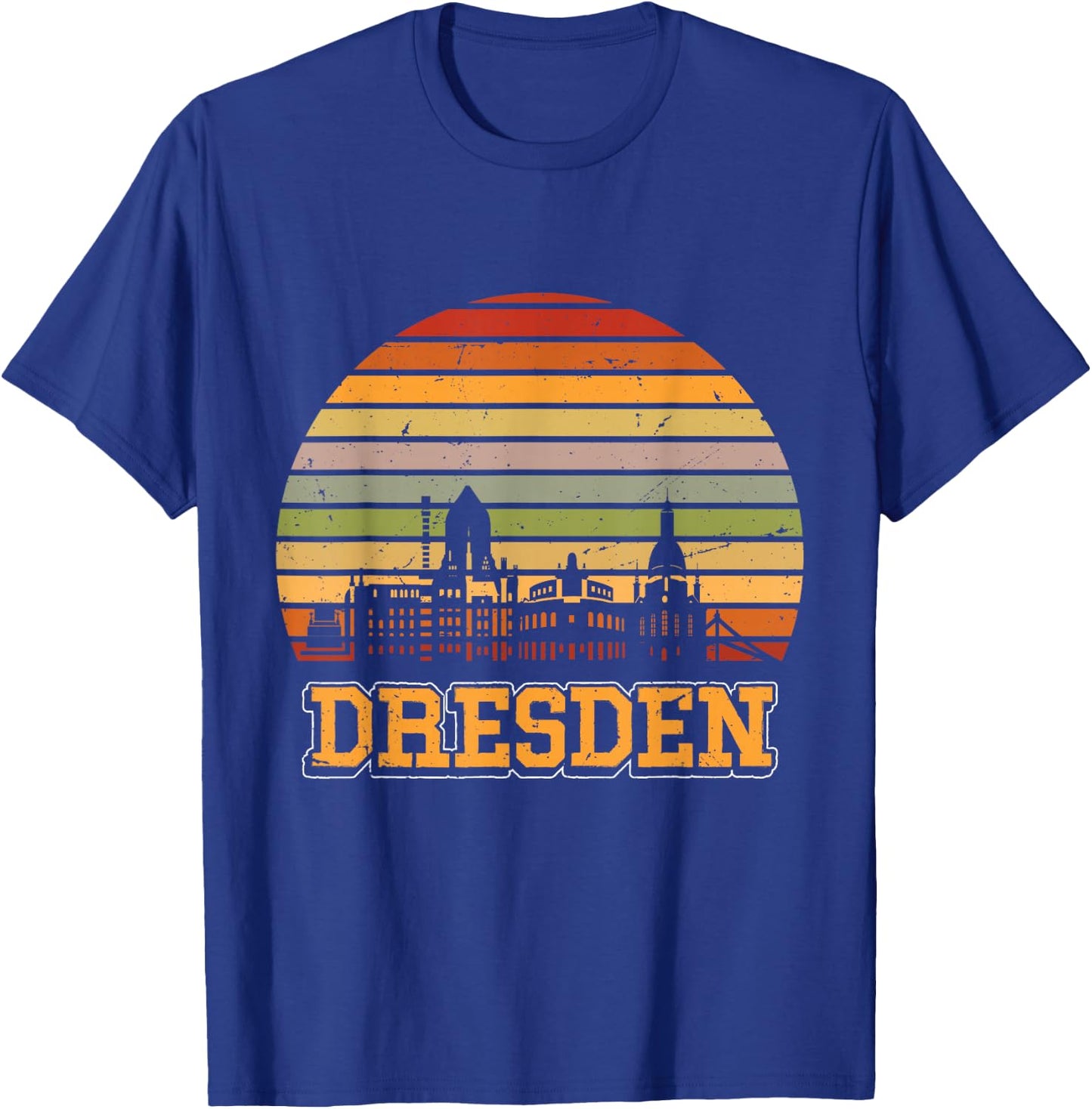 Dresden Skyline Retro Vintage Souvenir Dresden T-Shirt - T-Shirt | Royal