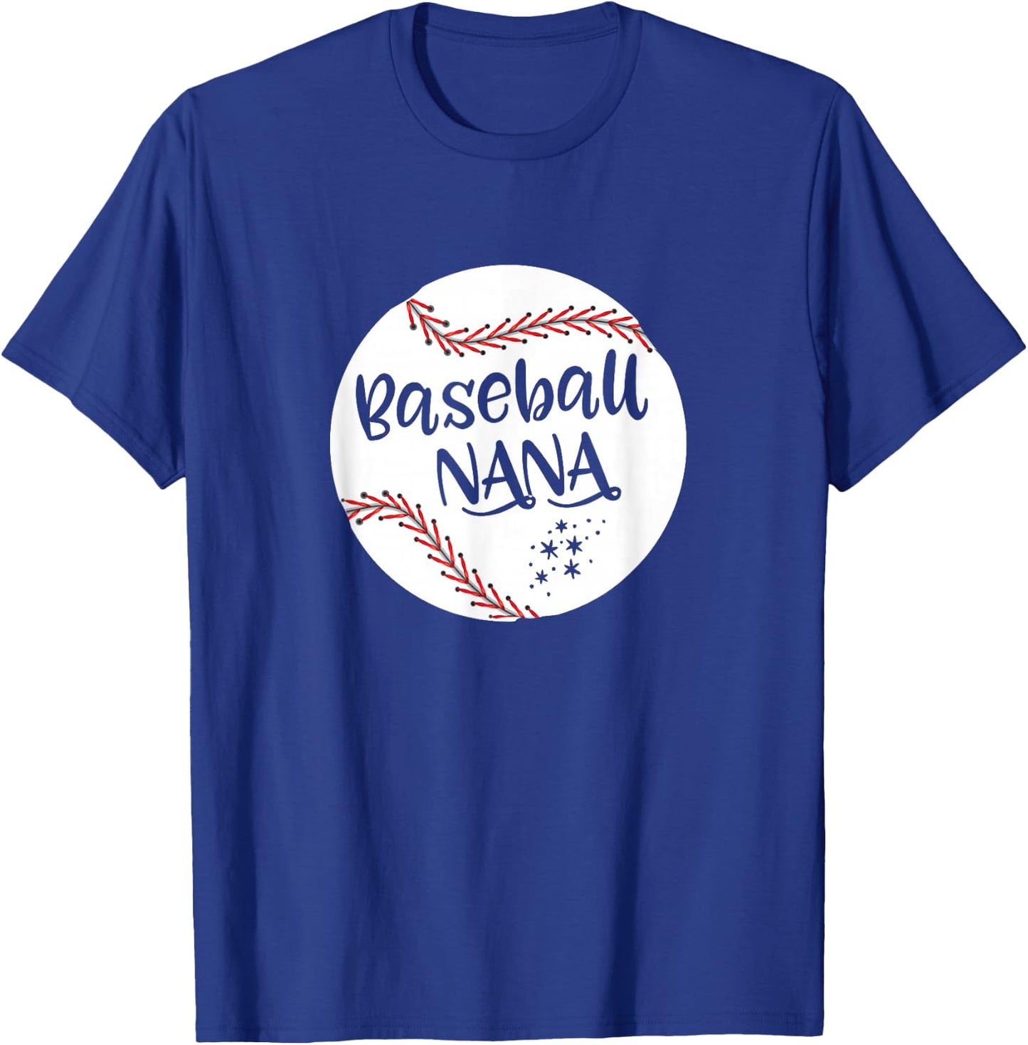Nana Baseball Grandma Women Mother's Day Christmas T-Shirt - T-Shirt | Royal