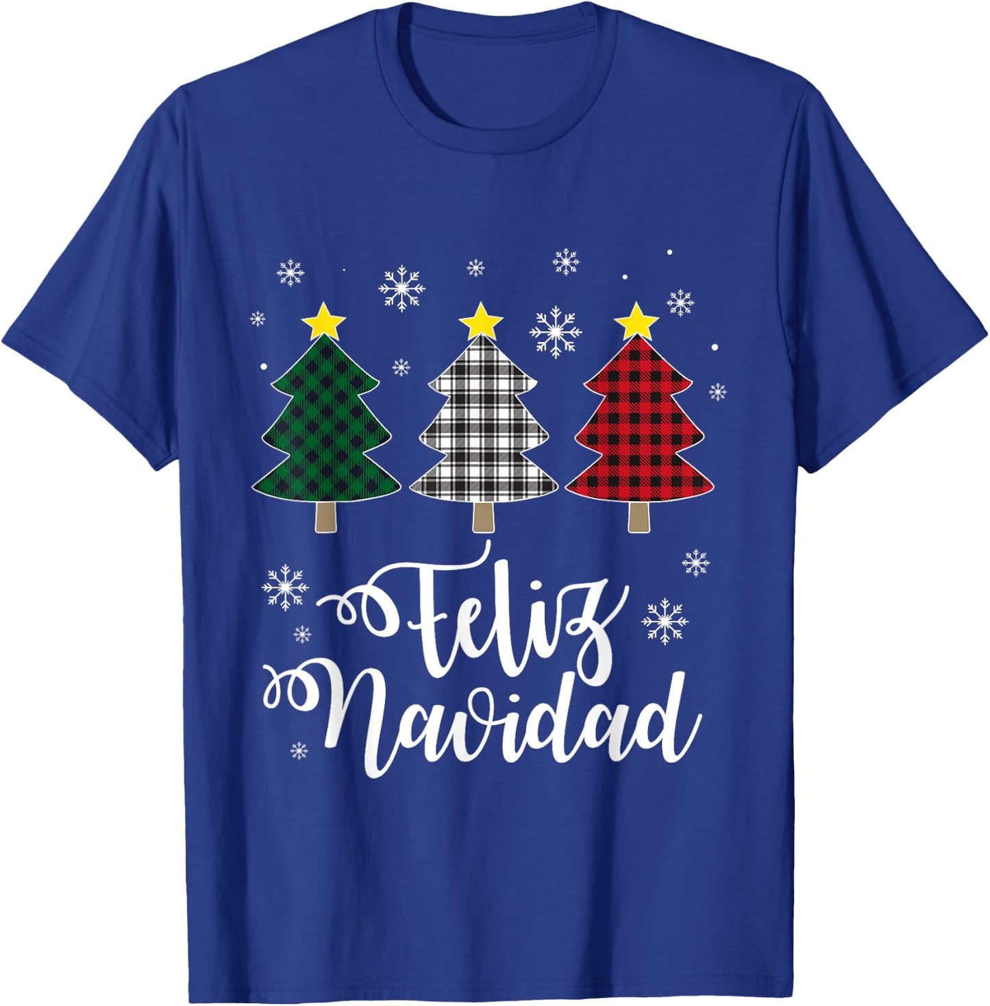 Feliz Navidad Matching Family Christmas Spanish Mexican Xmas T-Shirt - T-Shirt | Royal