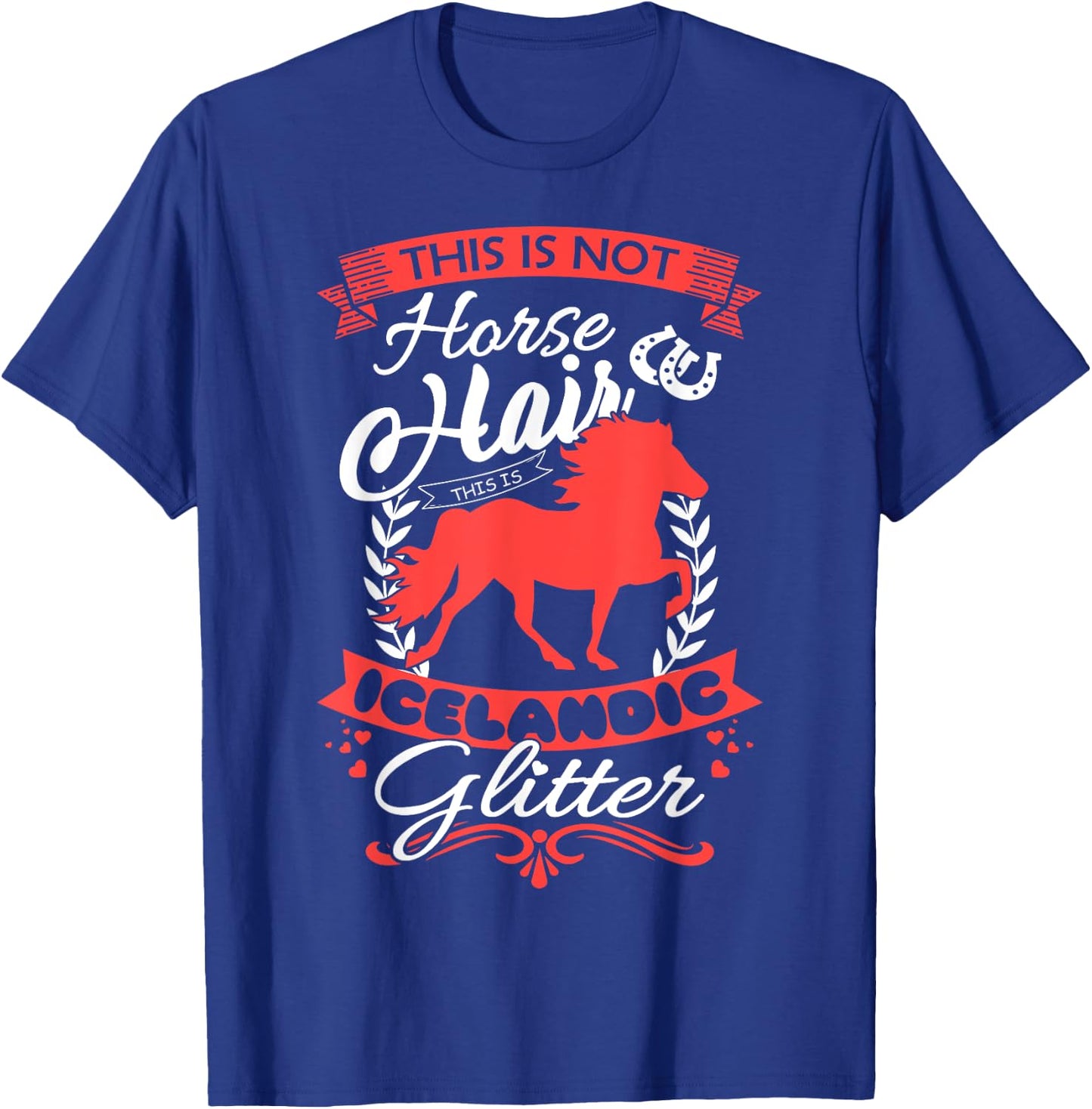 Icelandic Pony Horse Saying Funny Girls Women Horse Lover T-Shirt - T-Shirt | Royal
