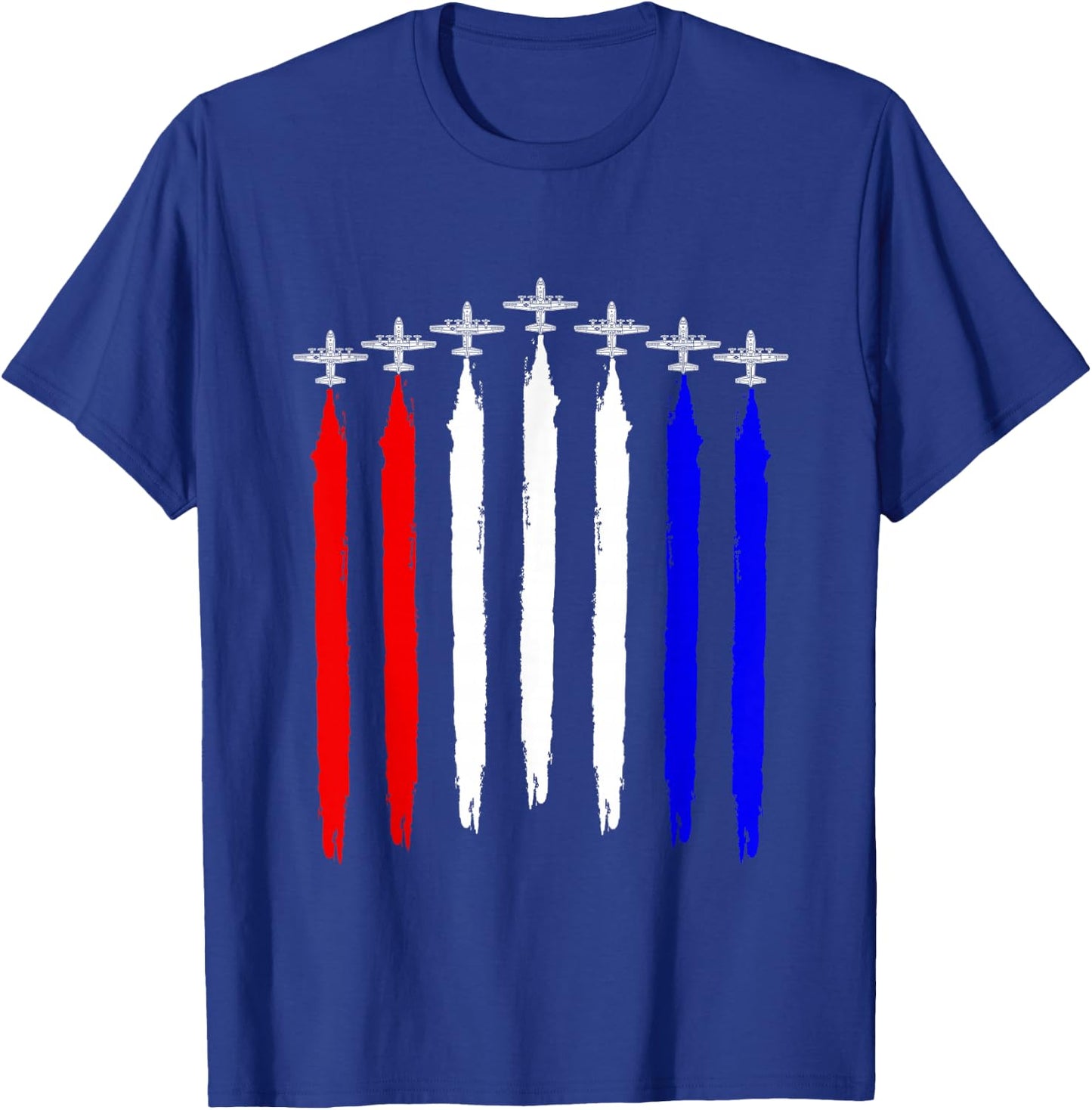 C-130 Hercules Gunship Military Aircraft Red White Blue C130 T-Shirt - T-Shirt | Royal