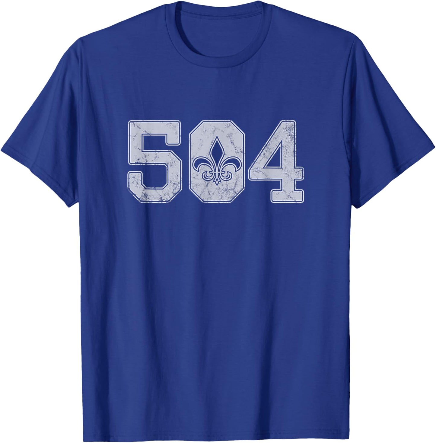 504 Nola New Orleans Mardi Gras Louisiana LA T-Shirt - T-Shirt | Royal