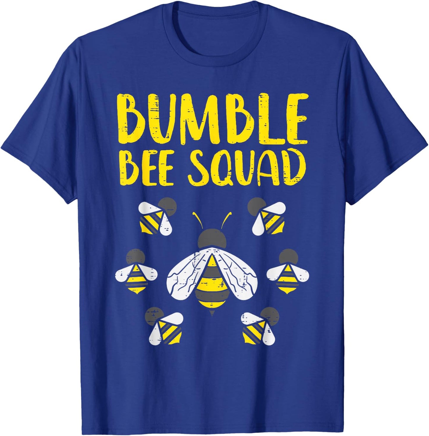 Bumble Bee Squad Funny Bumblebee Friends Team Men Women Kids T-Shirt - T-Shirt | Royal