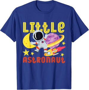 Little Astronaut In Space For Kids T-Shirt - T-Shirt | Royal