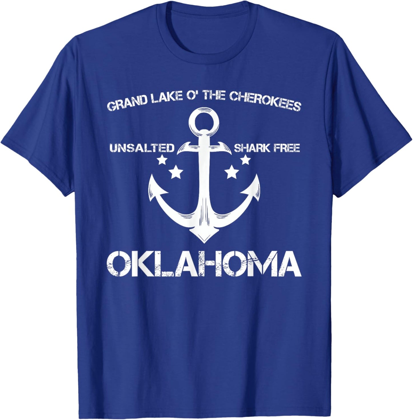 GRAND LAKE O' THE CHEROKEES OKLAHOMA Funny Fishing Gift T-Shirt - T-Shirt | Royal