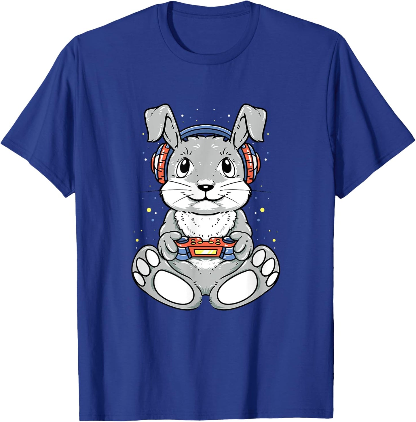 Happy Easter Day Bunny Funny Boys Girls Kids Gamer T-Shirt - T-Shirt | Royal