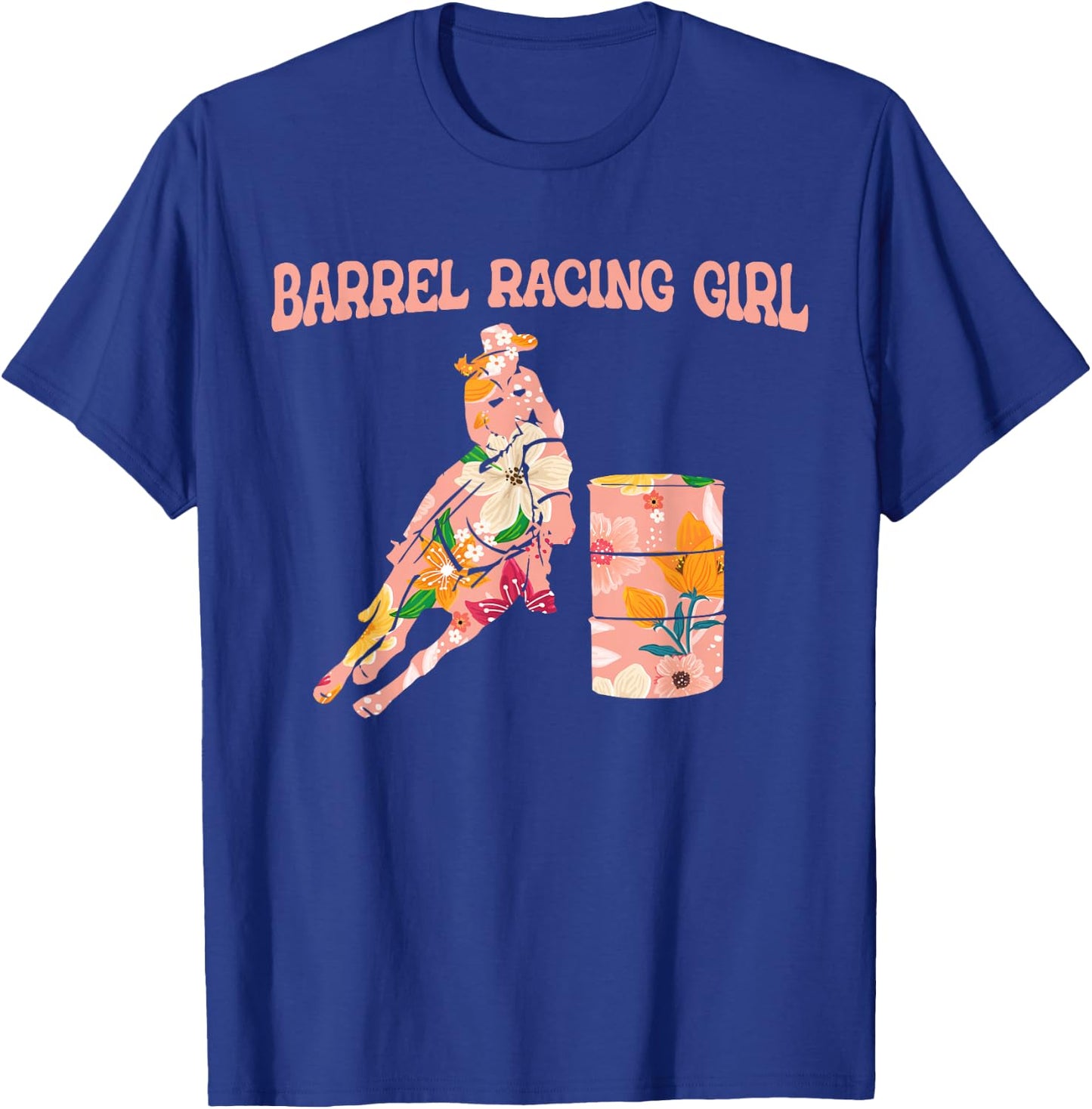 Barrel Racing Western Riding Rodeo Horse Riding Barrel Racing T-Shirt - T-Shirt | Royal