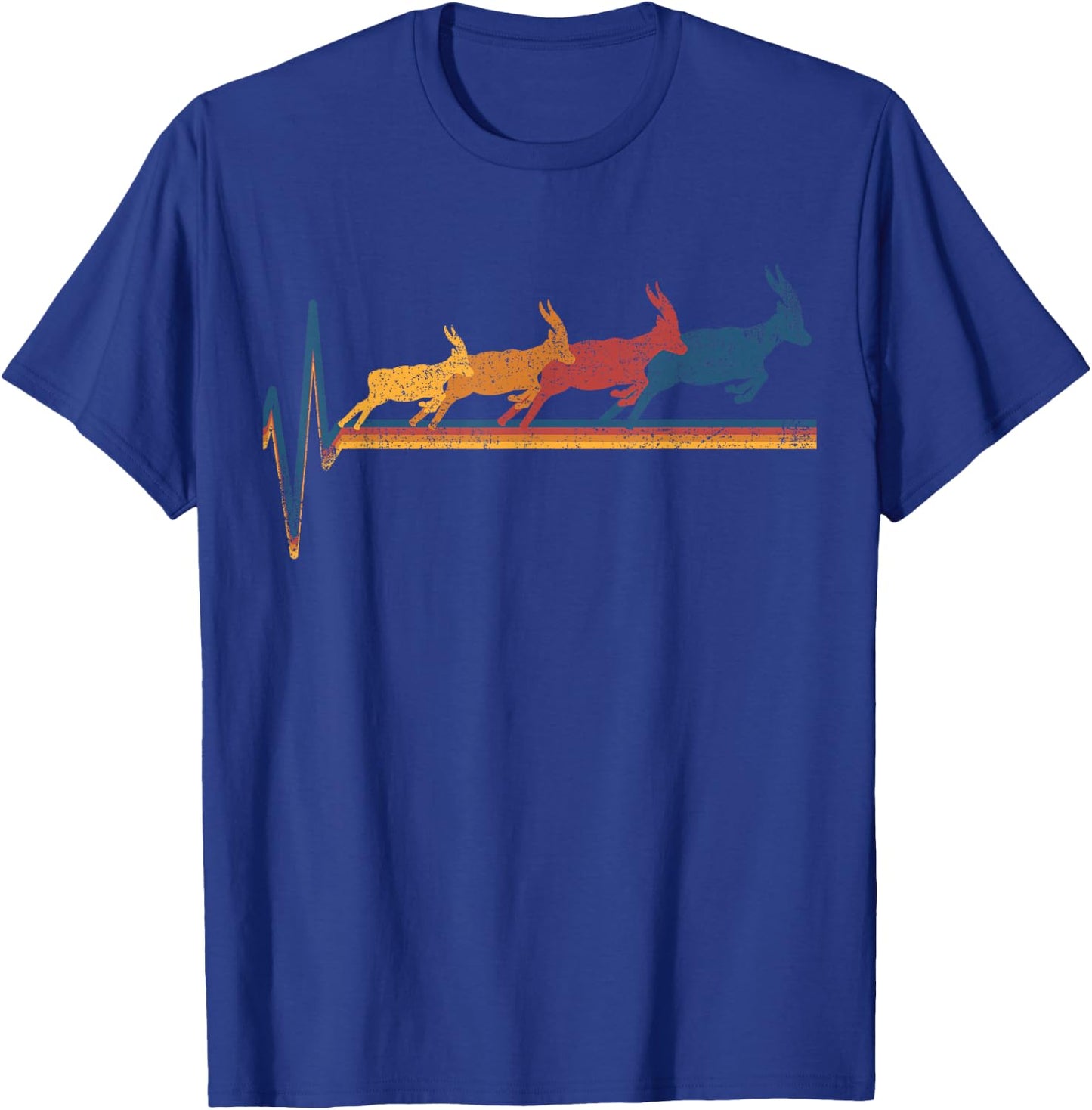 Antelope Gifts -Adults Classic Fit Black Letter Print Small T-Shirt - T-Shirt | Royal