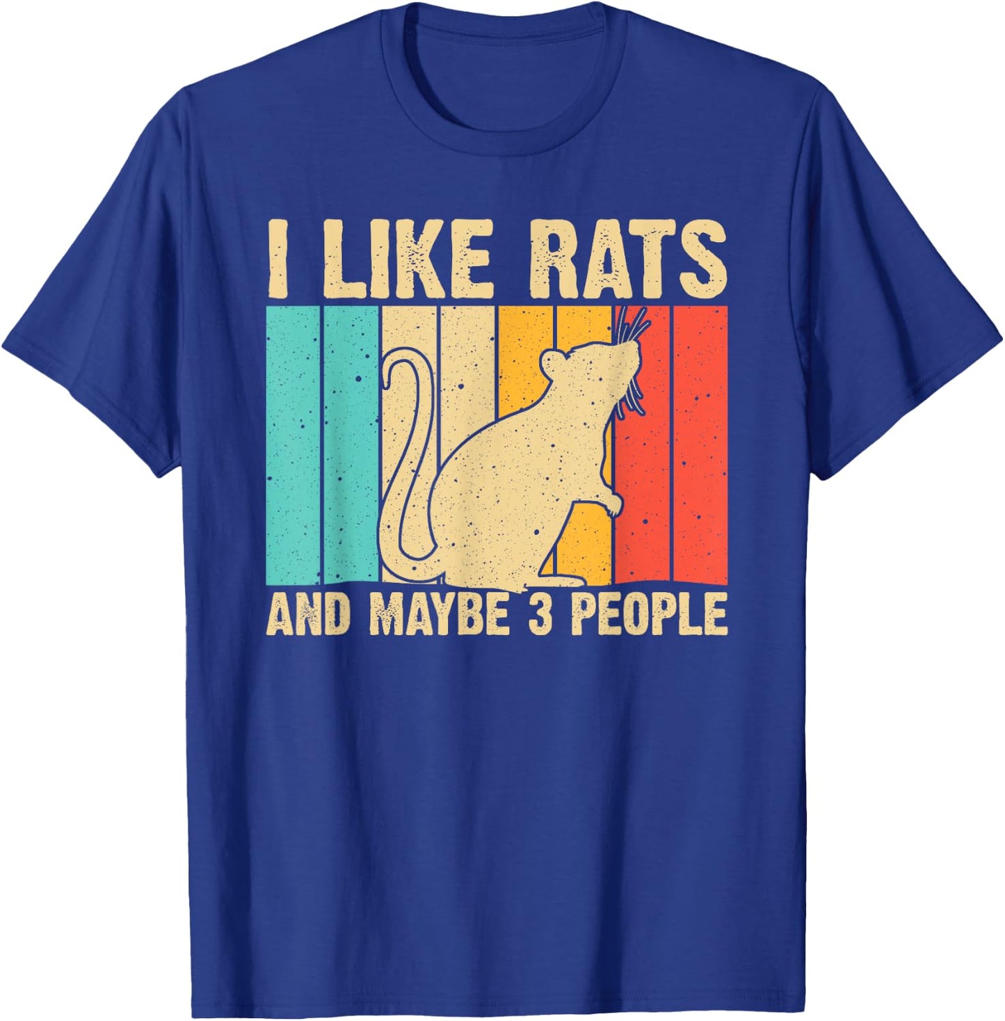 Funny Rat Design Rat Lover Men Women Mouse Rodent Introvert T-Shirt - T-Shirt | Royal
