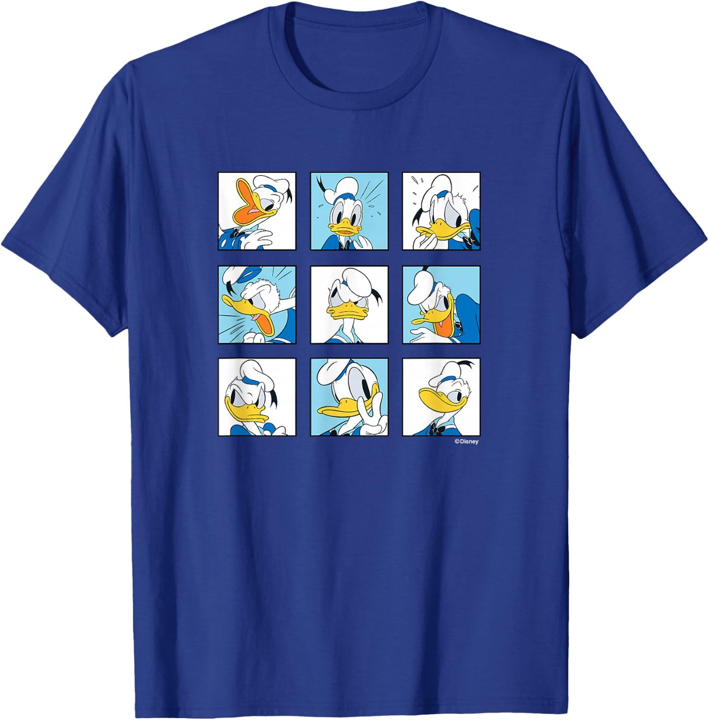 Donald Duck - Grid of Emotions T-Shirt - T-Shirt | Royal