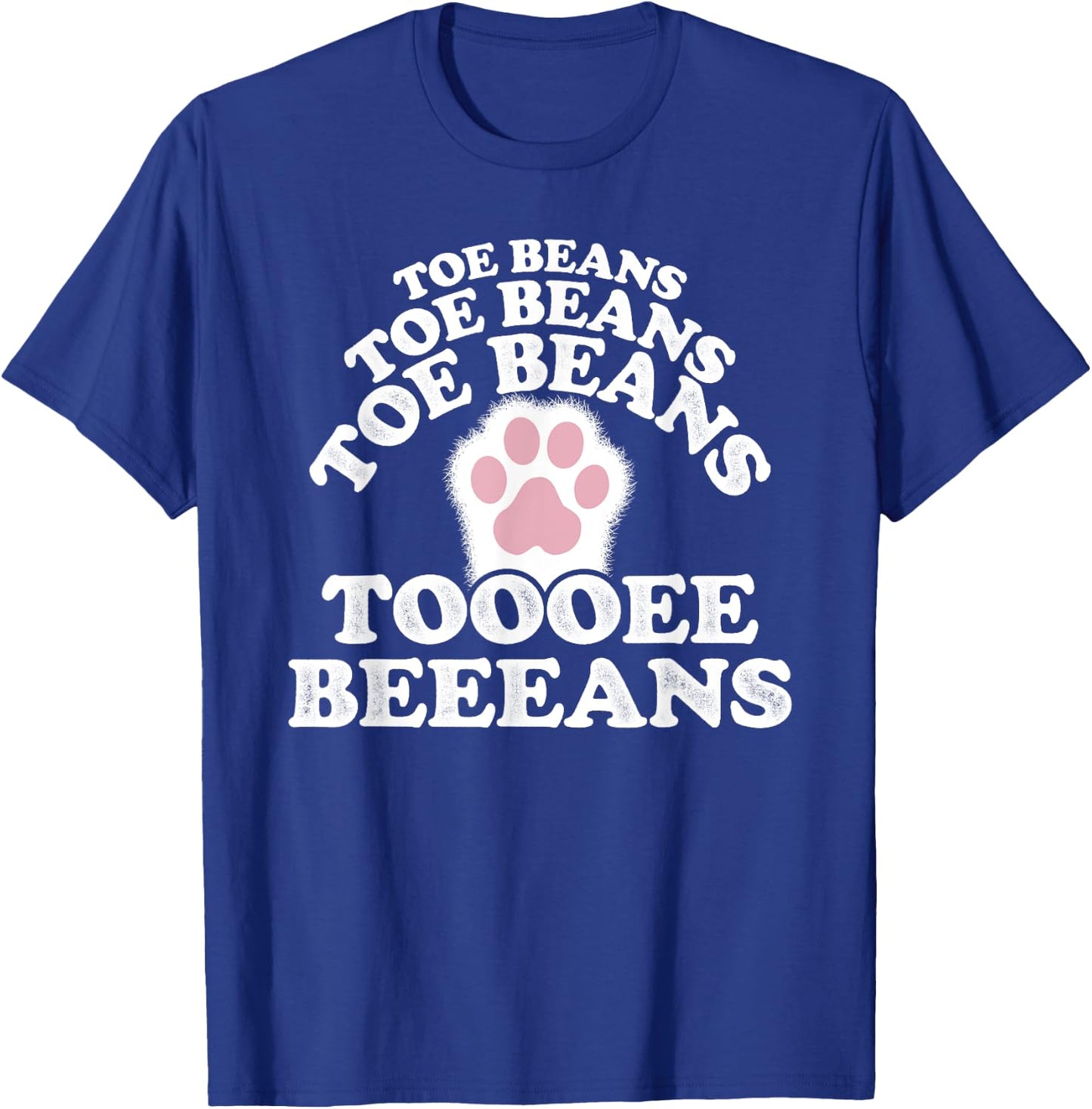 Cat Paw Pad Meme Meem Toe Beans Women Girls Kids T-Shirt - T-Shirt | Royal