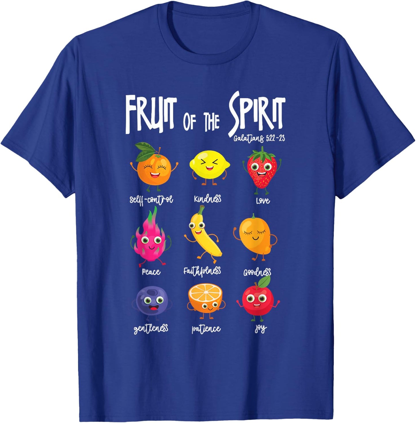 Fruit Of The Spirit Christian Faith Jesus God Lover T-Shirt - T-Shirt | Royal