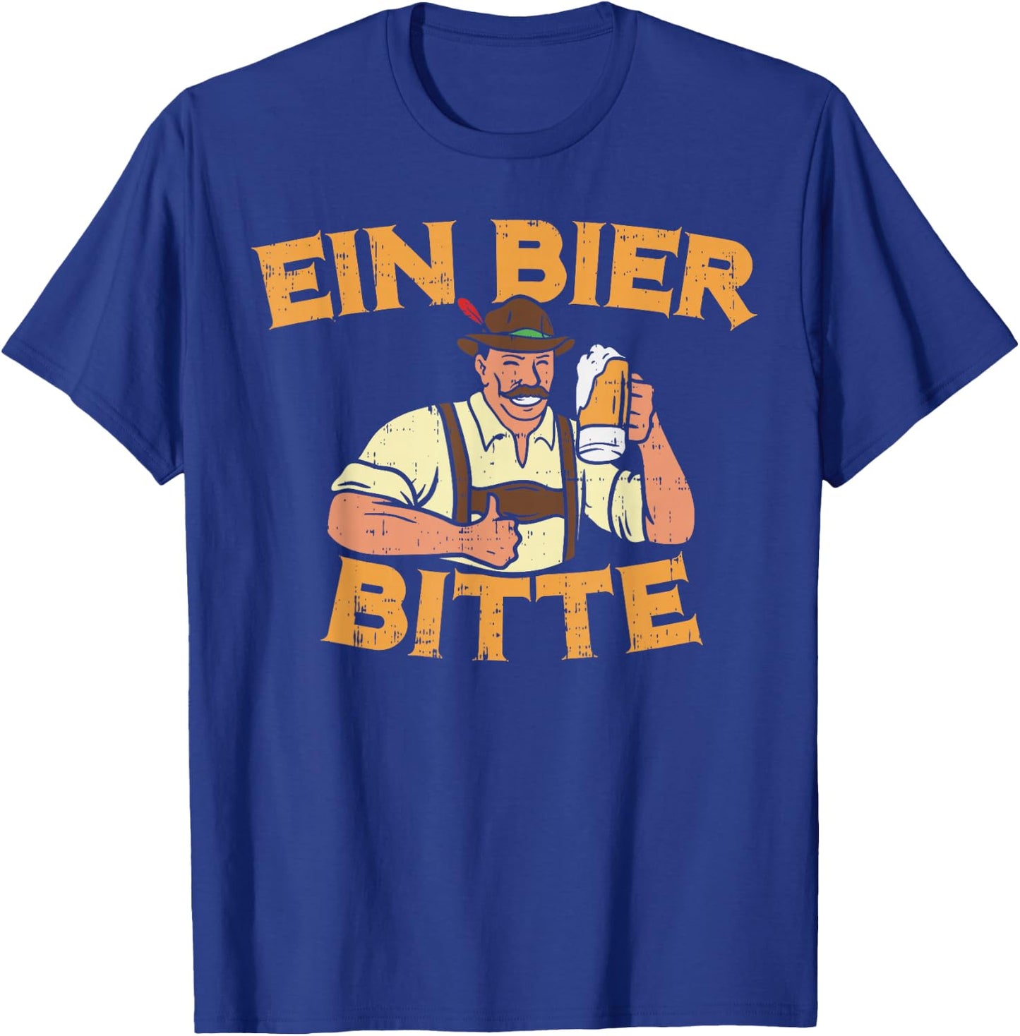 Ein Bier Bitte Shirt German Oktoberfest Beer Mug Drinking T-Shirt - T-Shirt | Royal