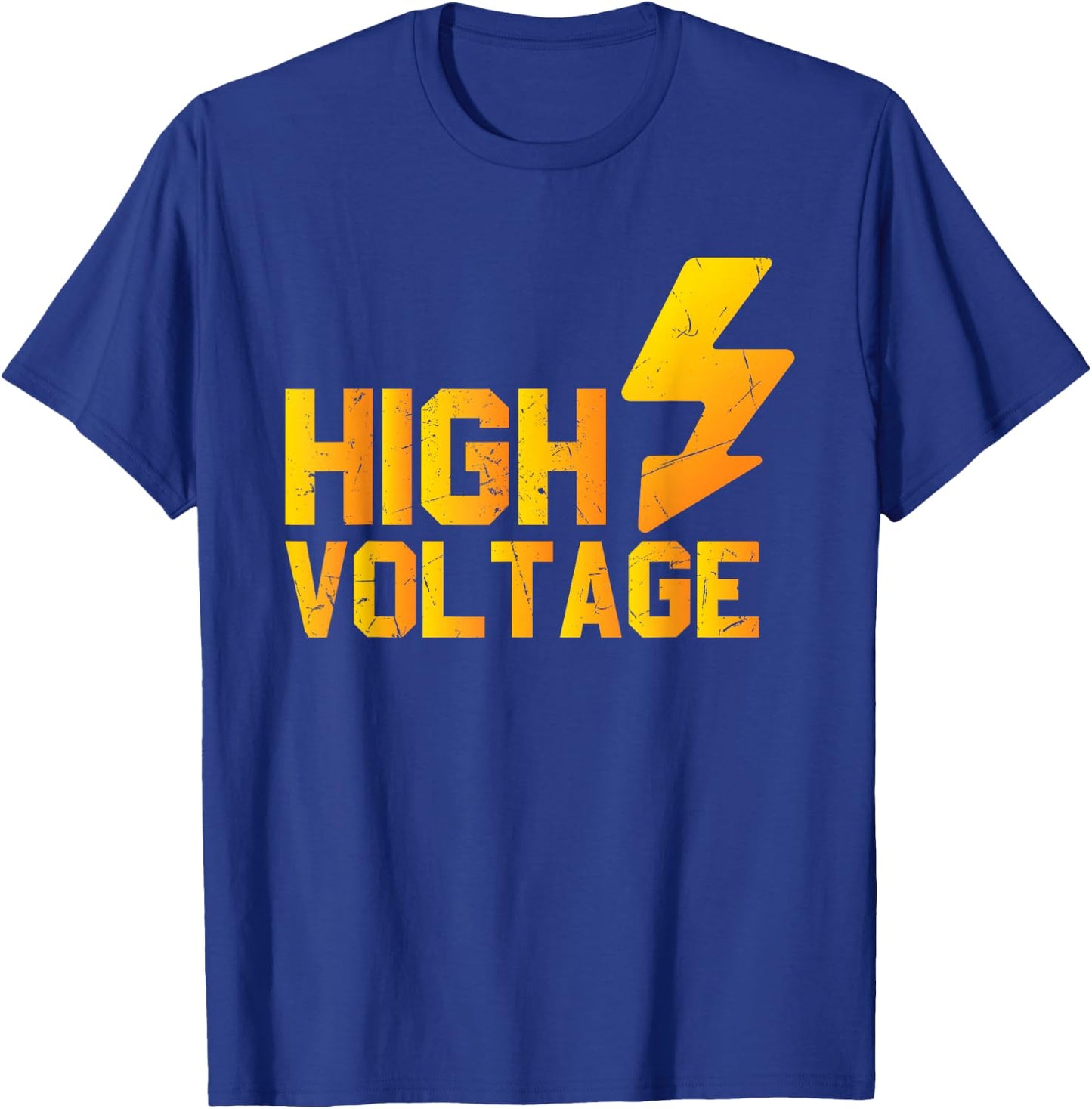 Cool High Voltage Lightning Electrician Car Drivers gift T-Shirt - T-Shirt | Royal