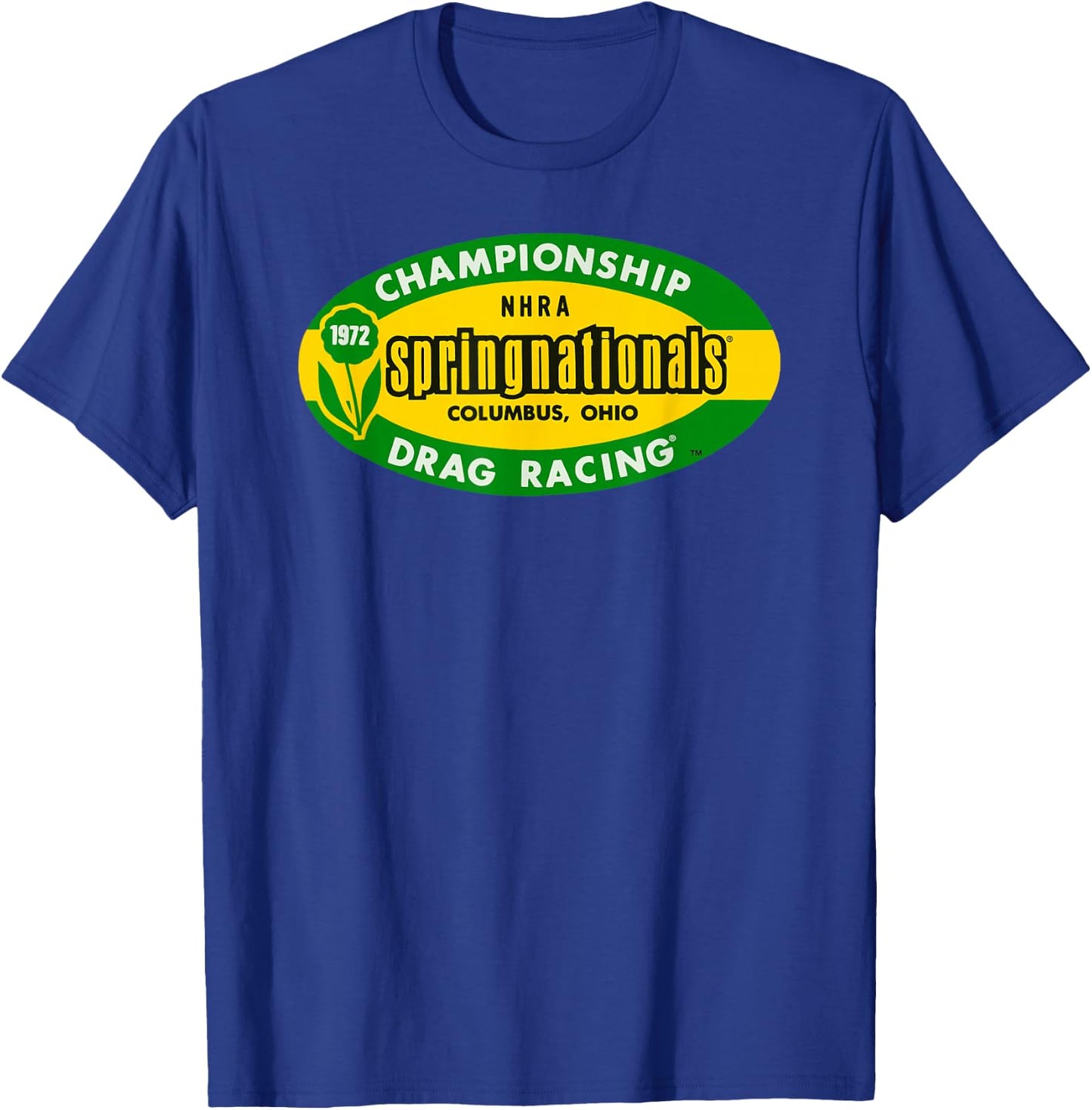 NHRA 1972 SpringNationals Contestant T-Shirt - T-Shirt | Royal
