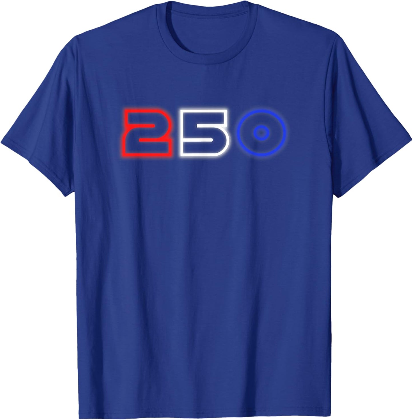 America 250 Anniversary Shirt - Patriotic 1776-2026 T-Shirt - T-Shirt | Royal