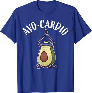 Funny Workout Home Gym Healthy Food I Avocado Avo-Cardio T-Shirt - T-Shirt | Royal