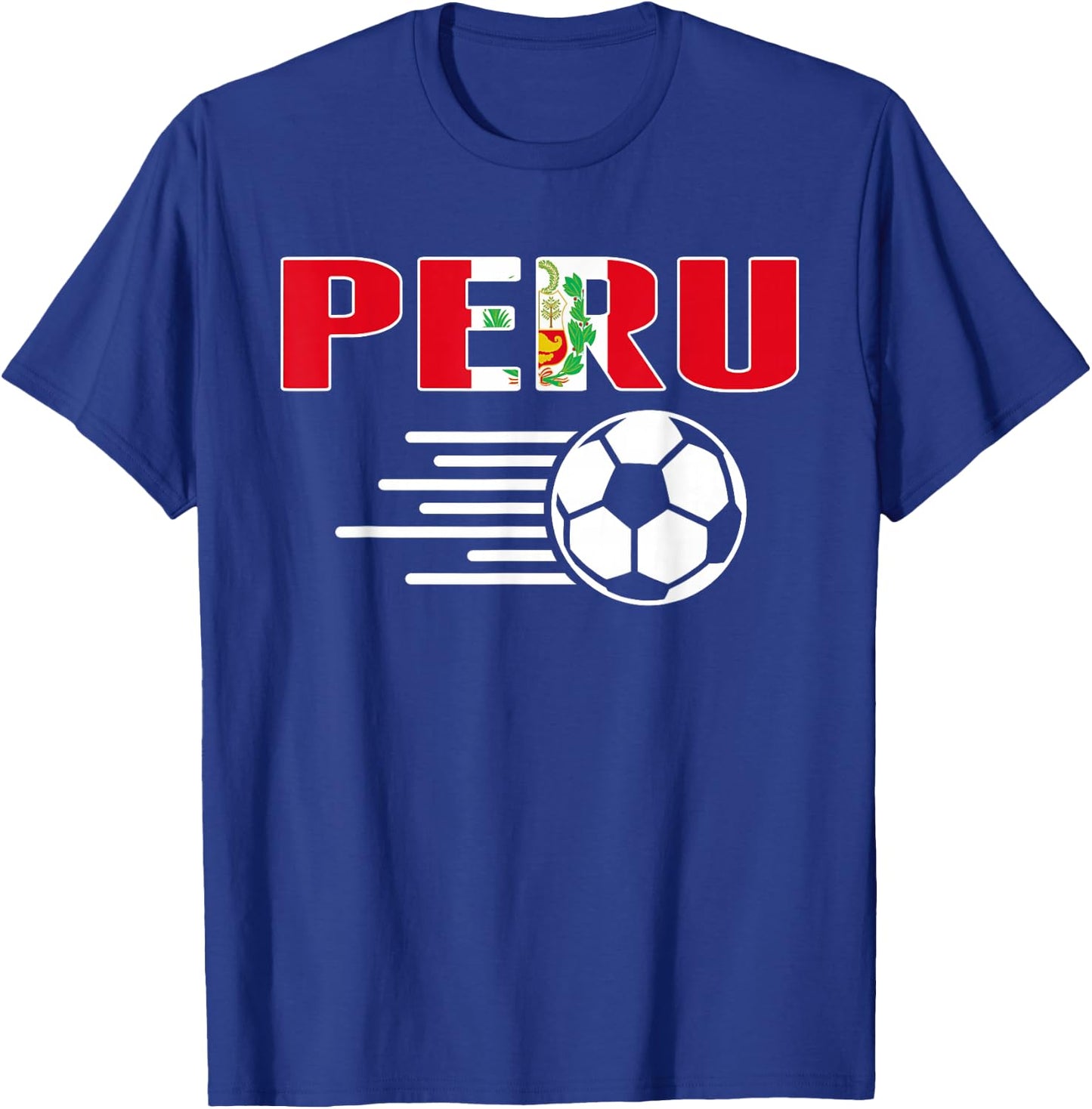 Proud Peru Soccer Fans Jersey - Support Peruvian Football T-Shirt - T-Shirt | Royal