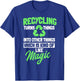 Recycling Logo Environmentalist Recycle Earth Day Nature T-Shirt - T-Shirt | Royal