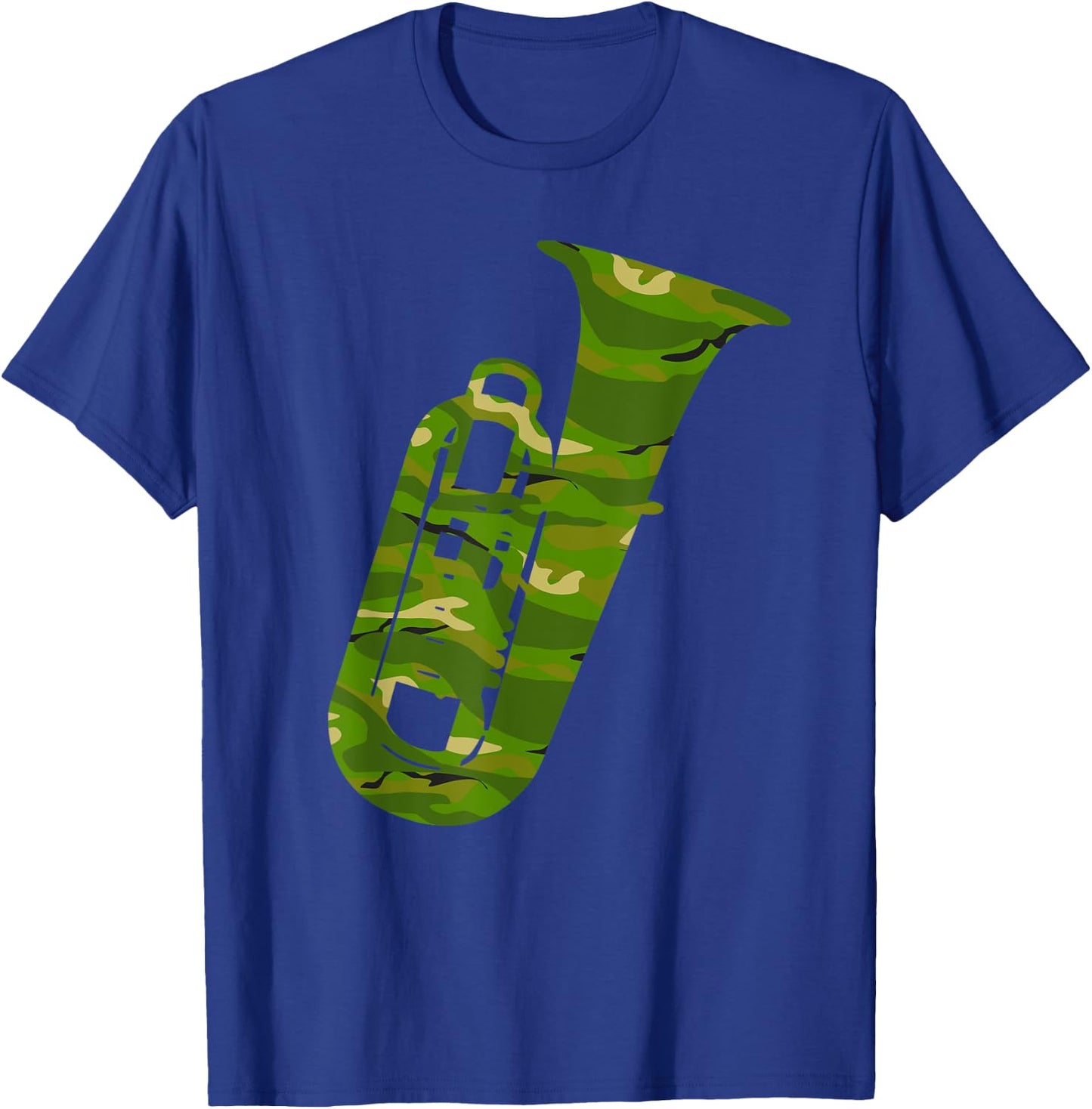 Tuba, Tuba Player, Camo Tuba, Tuba Lover, Tubist, Tuba Camo T-Shirt - T-Shirt | Royal