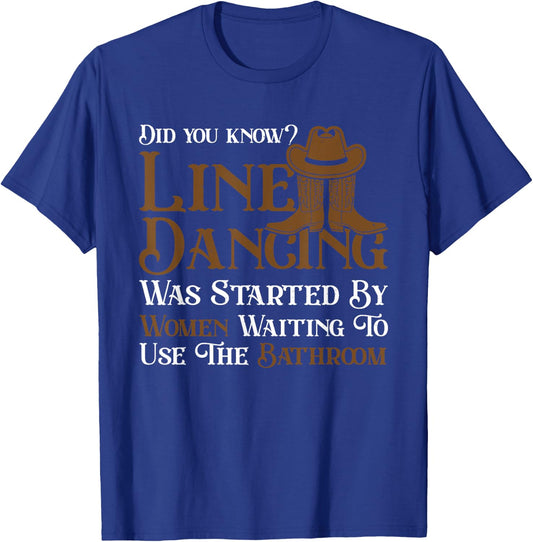 Western Line Dance 5678 Funny Line Dancing T-Shirt - T-Shirt | Royal