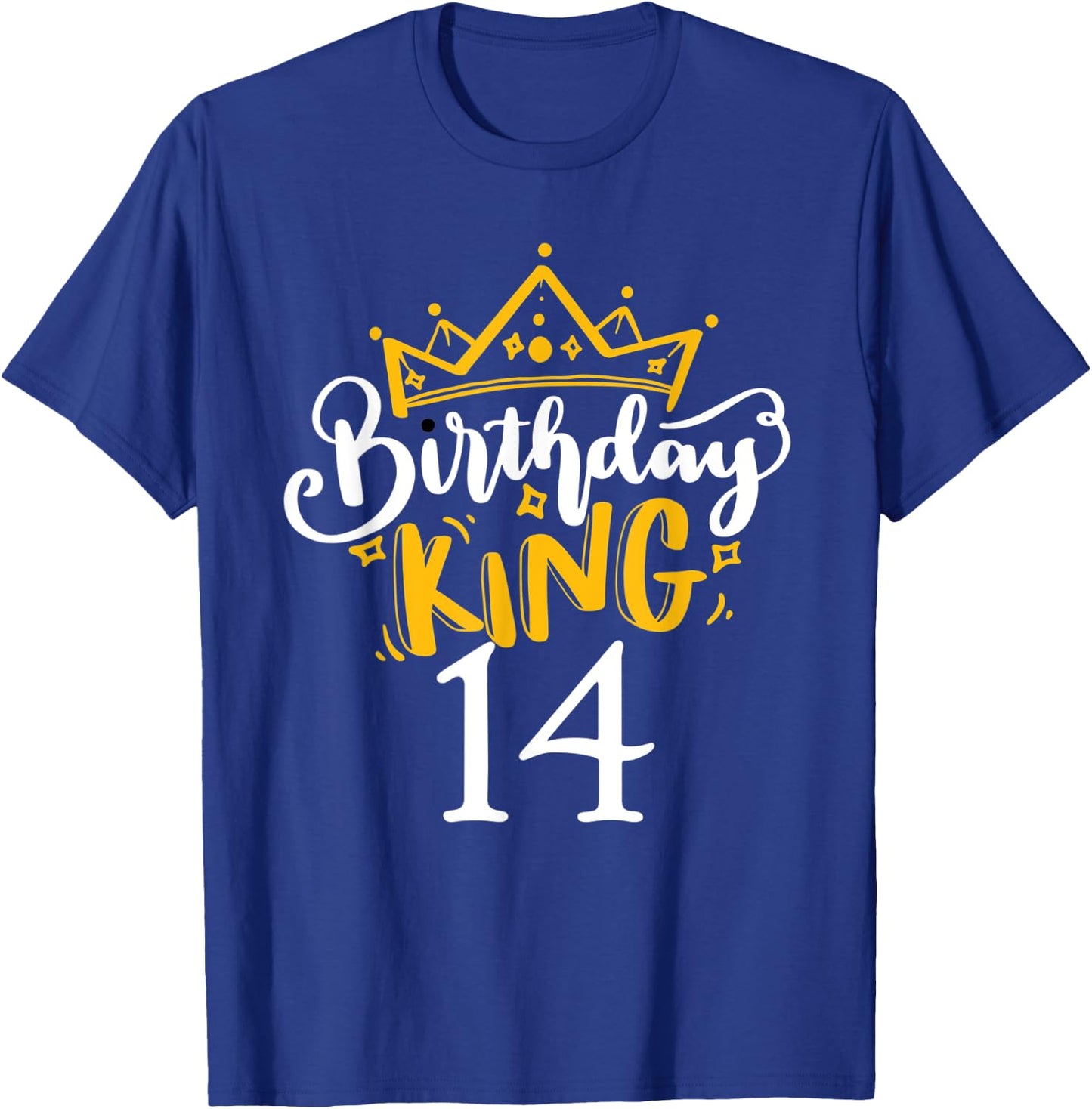 14th Birthday King 14 Years Old Party Ideas For Boys T-Shirt - T-Shirt | Royal