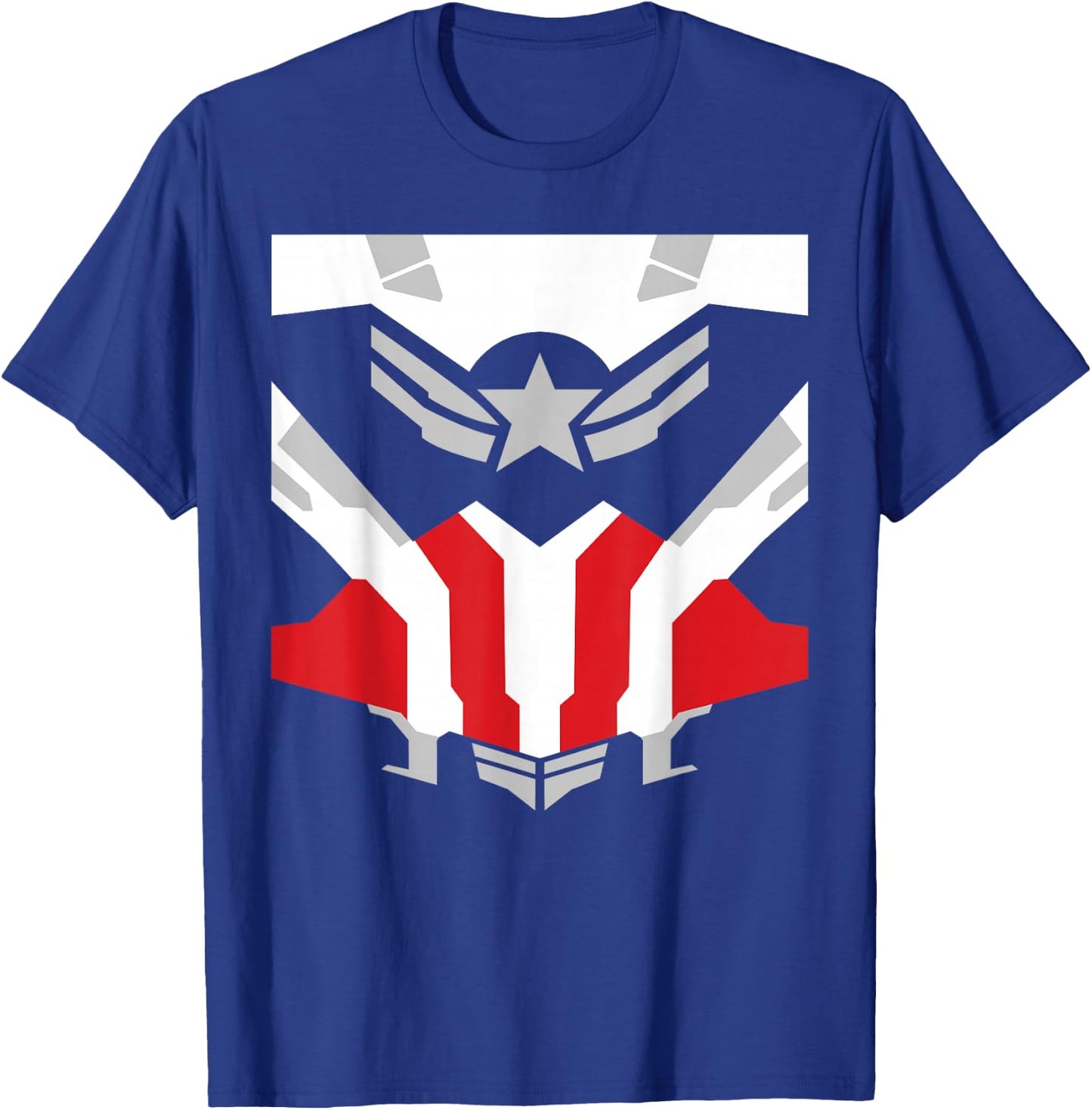 Marvel Falcon Captain America Uniform T-Shirt - T-Shirt | Royal