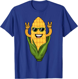 Funny Corn Design Women Sweet Corn On The Cob Lovers T-Shirt - T-Shirt | Royal