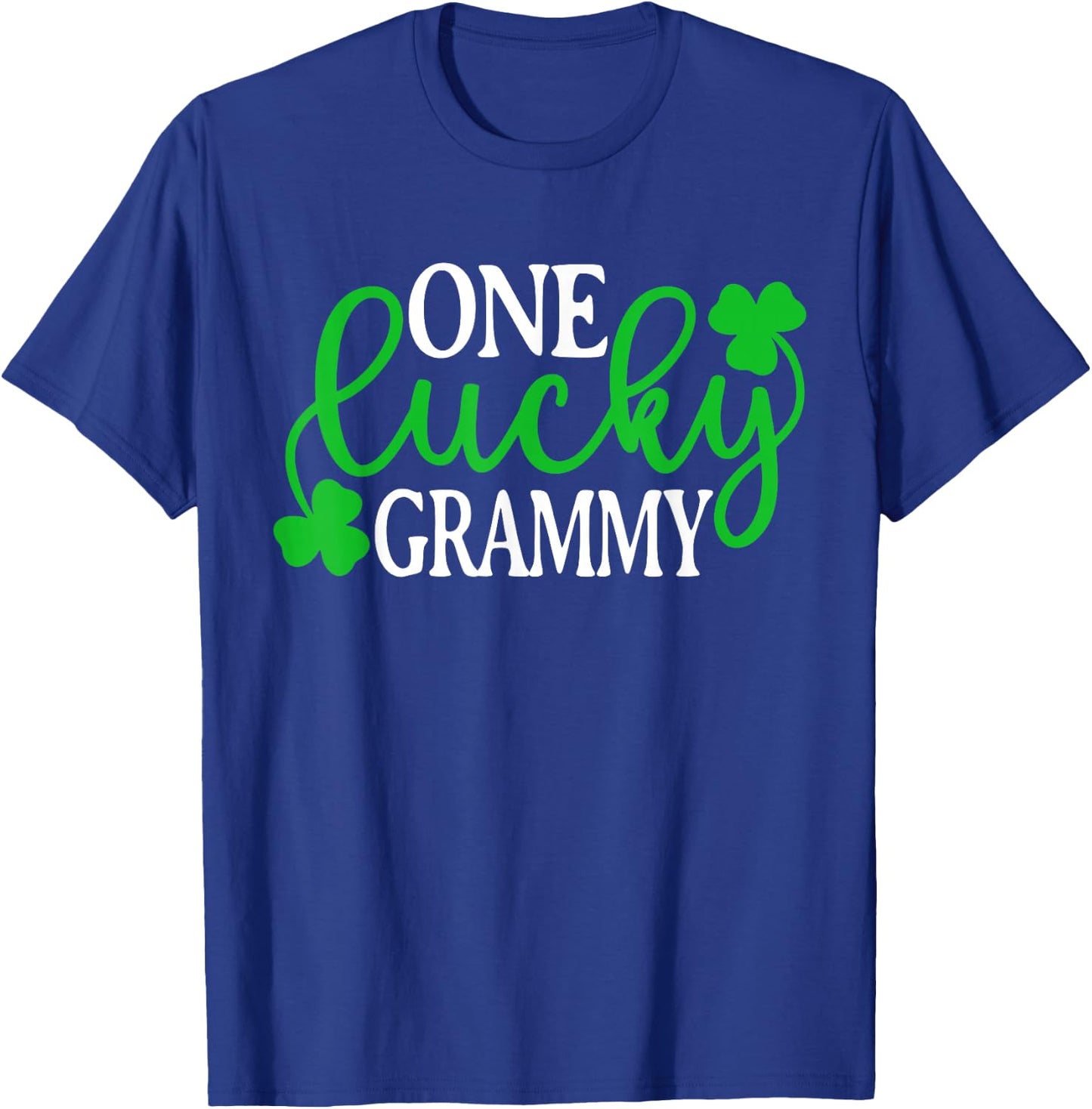 One Lucky Grammy Shirt Funny St Patrick's Day Shamrock Irish T-Shirt - T-Shirt | Royal
