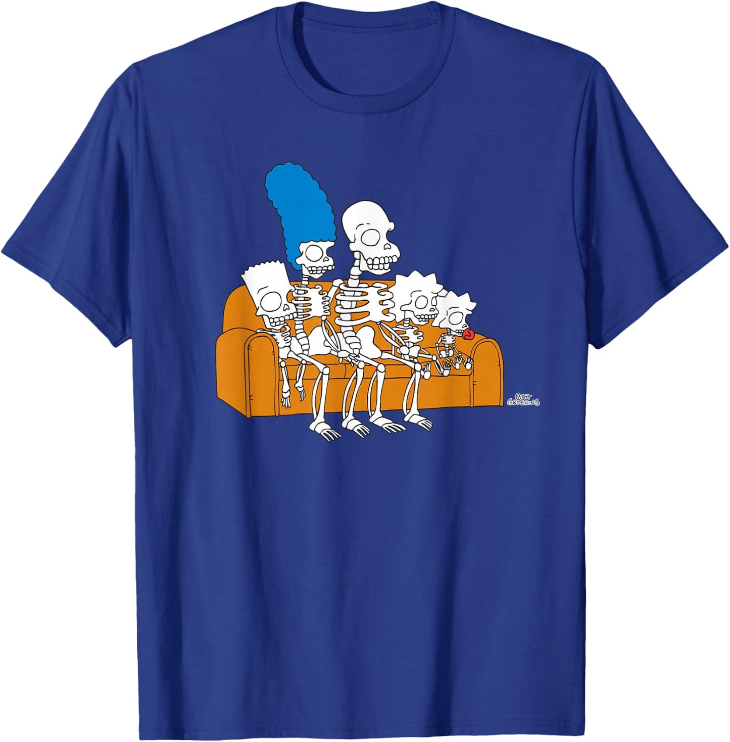 The Simpsons Skeletons Couch Gag Treehouse of Horror T-Shirt - T-Shirt | Royal