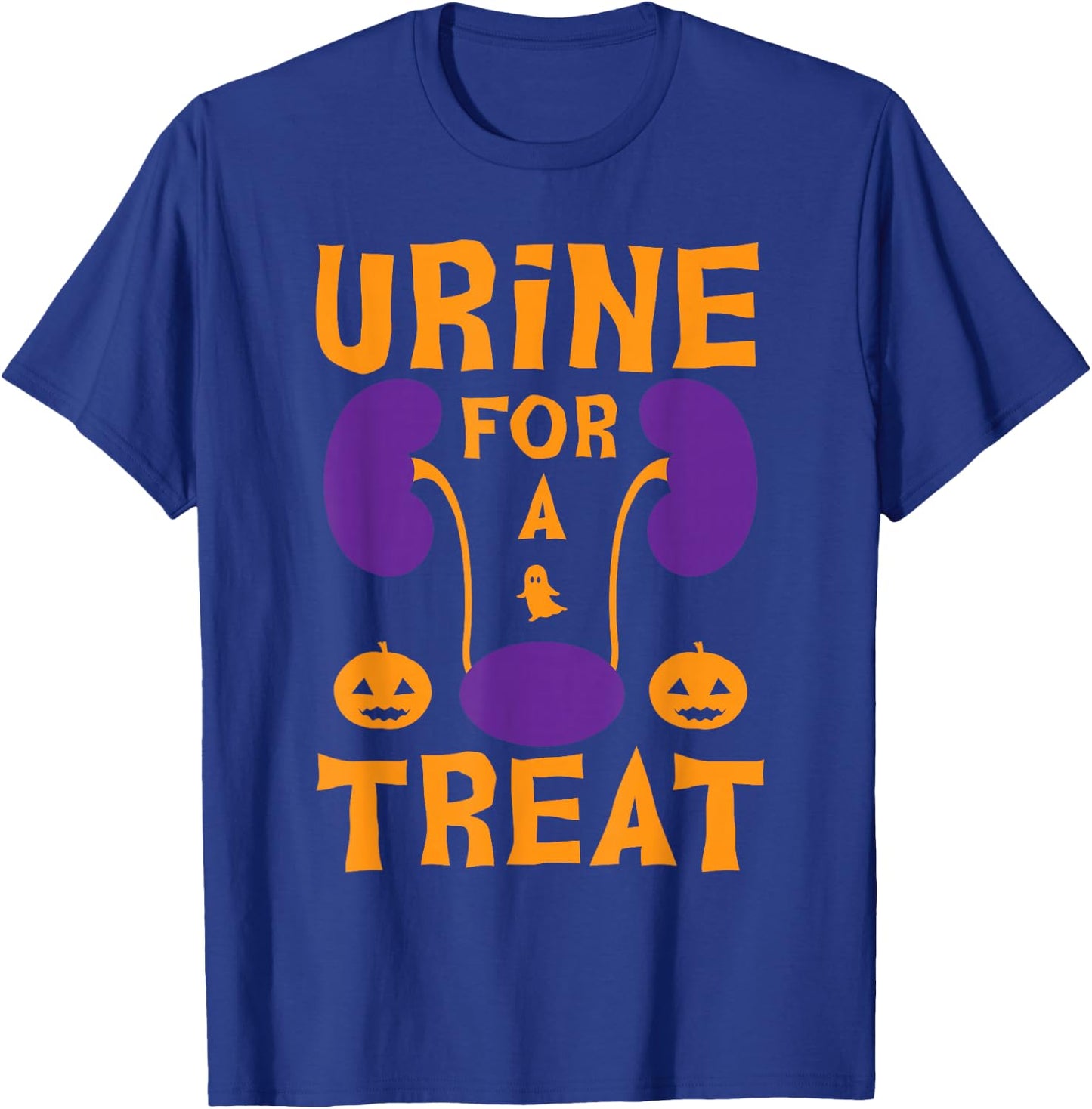 Urine For A Treat Candy - Funny Halloween Urologist Joke T-Shirt - T-Shirt | Royal