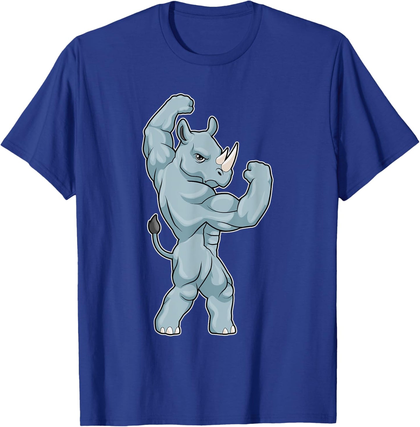 Rhino Bodybuilder Bodybuilding Sports T-Shirt - T-Shirt | Royal