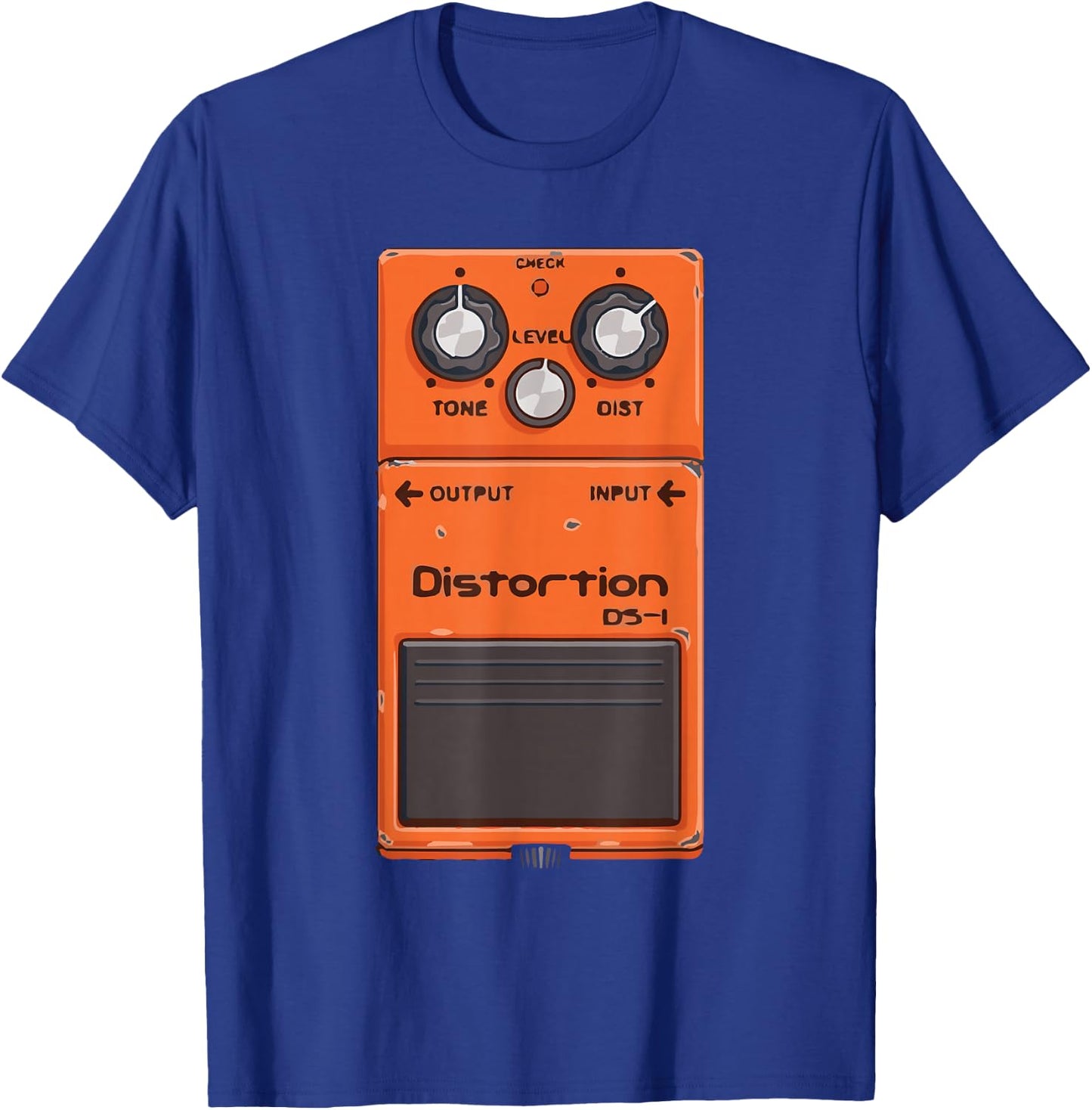 Guitar Pedal Amp Cartoon Cool Music Lover Gifts T-Shirt - T-Shirt | Royal