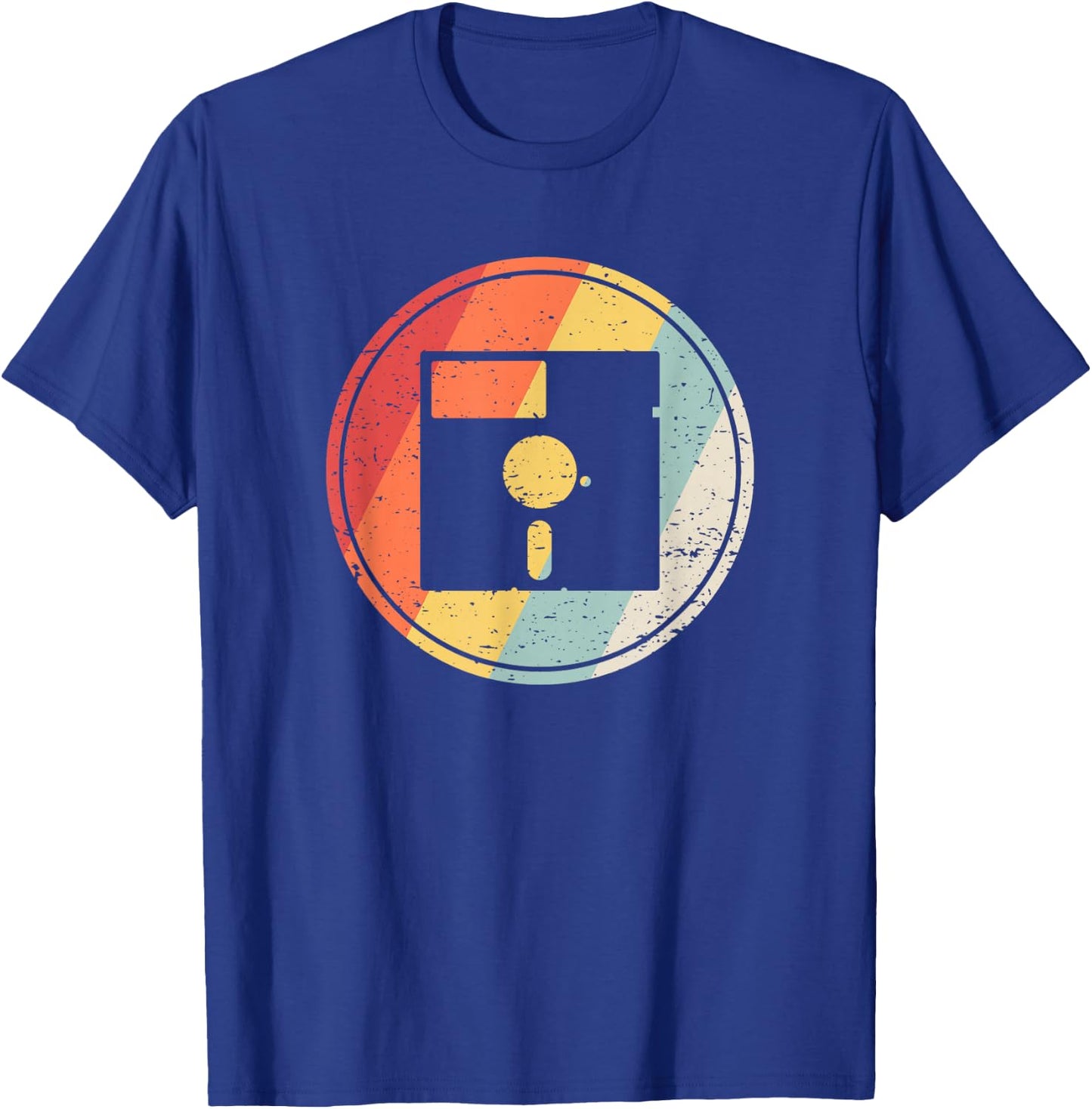 Vintage Retro Floppy Disk T-Shirt - T-Shirt | Royal