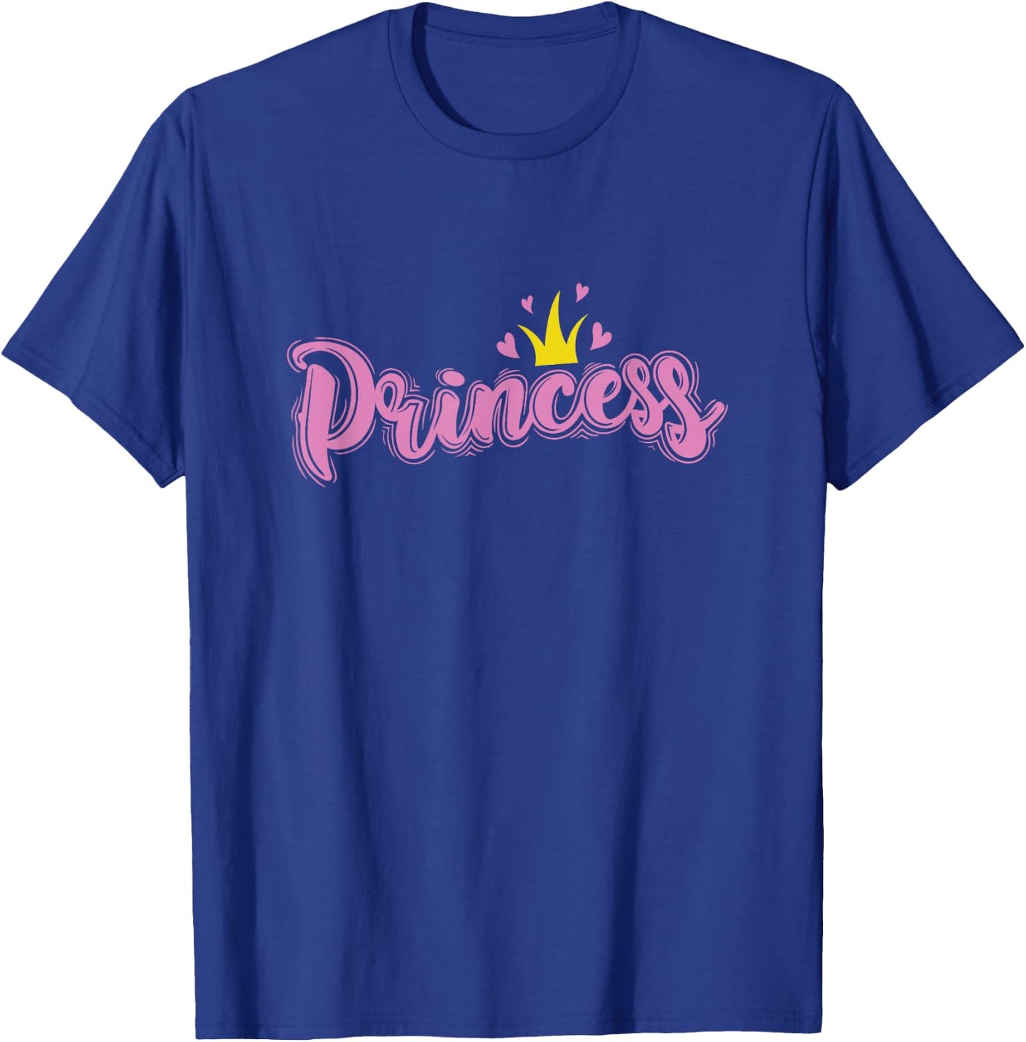 Princess with Crown and Heart Girl T-Shirt - T-Shirt | Royal