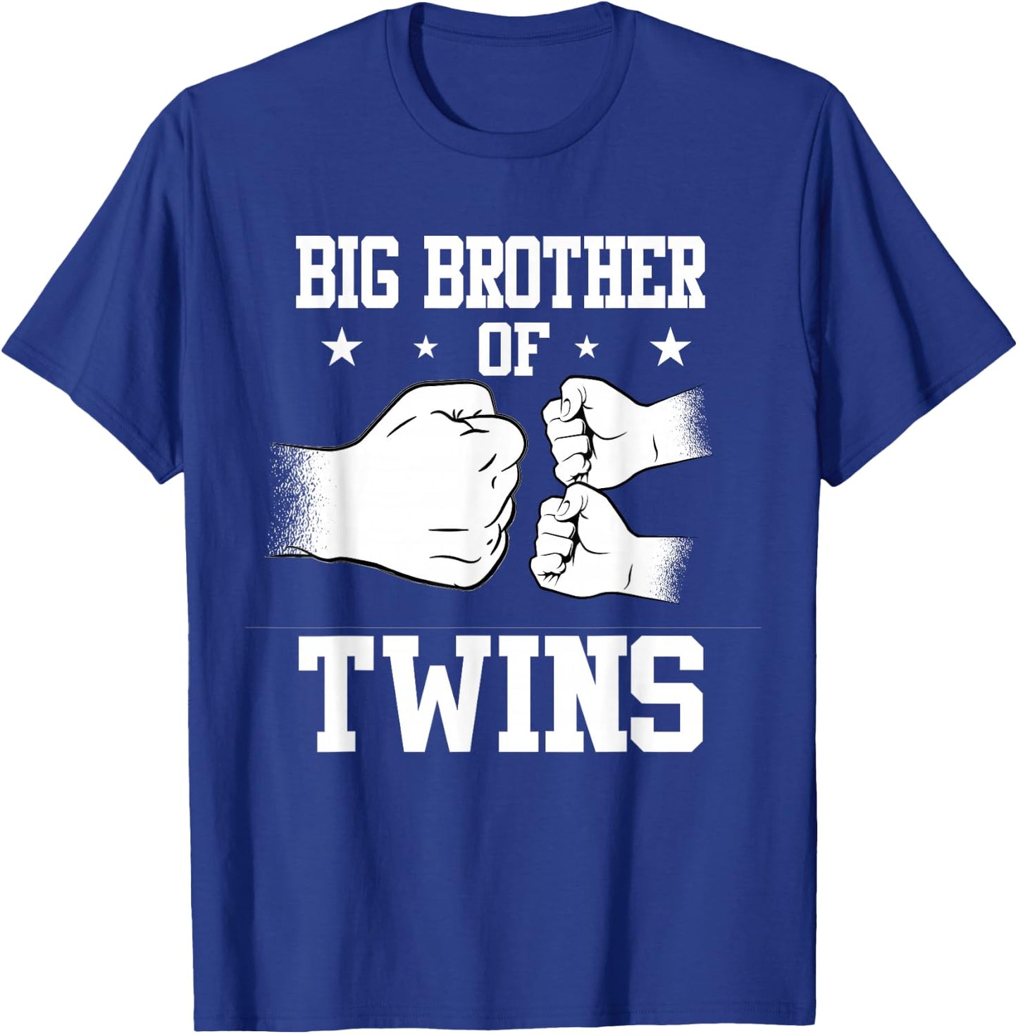Big Brother of Twins Older Brother of Twin Announcement T-Shirt - T-Shirt | Royal