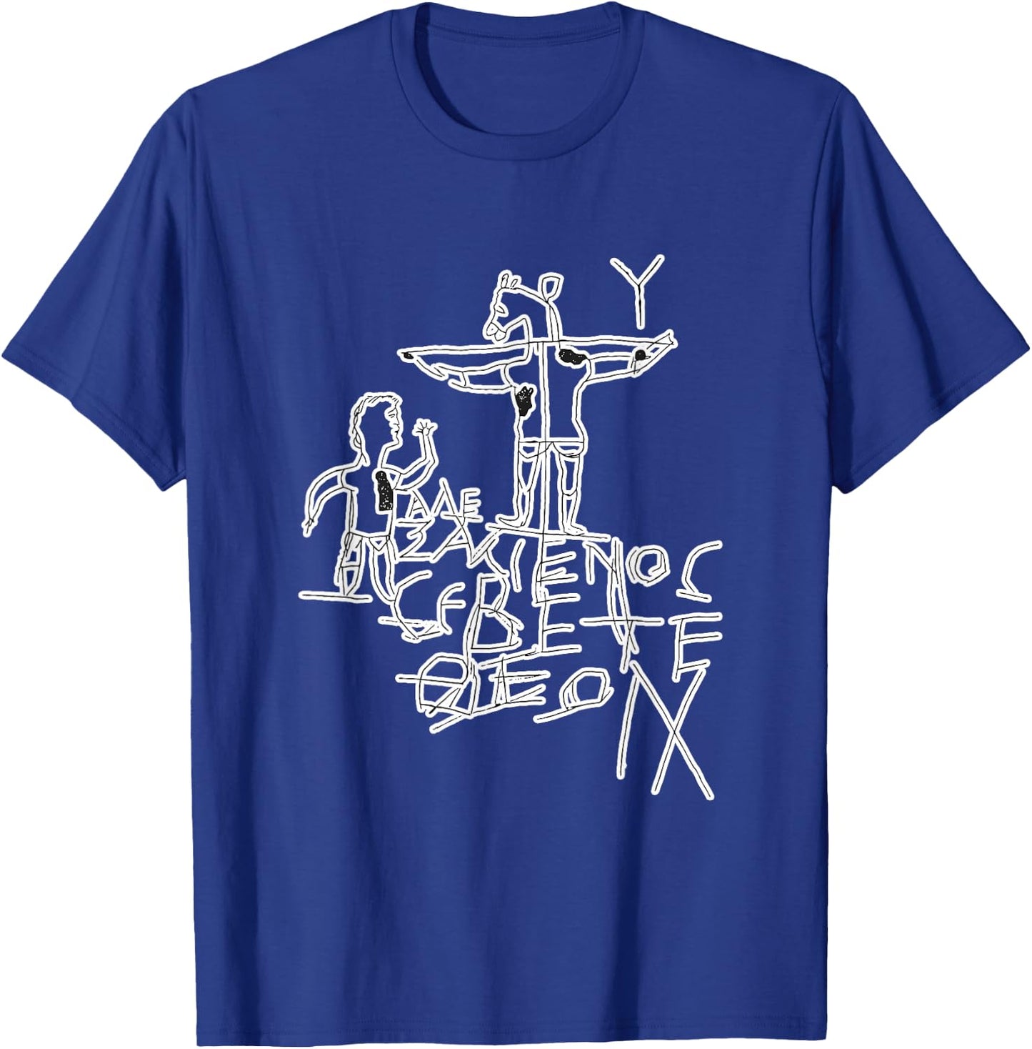 Alexamenos Graffiti - Graffito - Roman - Jesus - Christian T-Shirt - T-Shirt | Royal