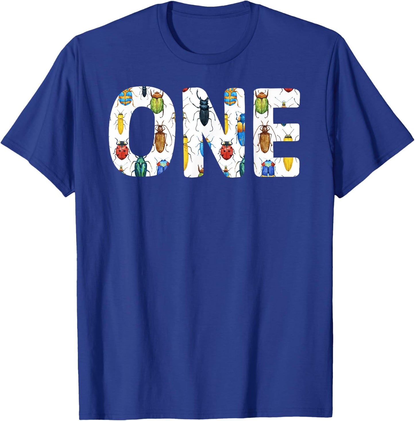 mb Bug 1st Birthday Funny Insects Lover 1 Year Old Kids T-Shirt - T-Shirt | Royal