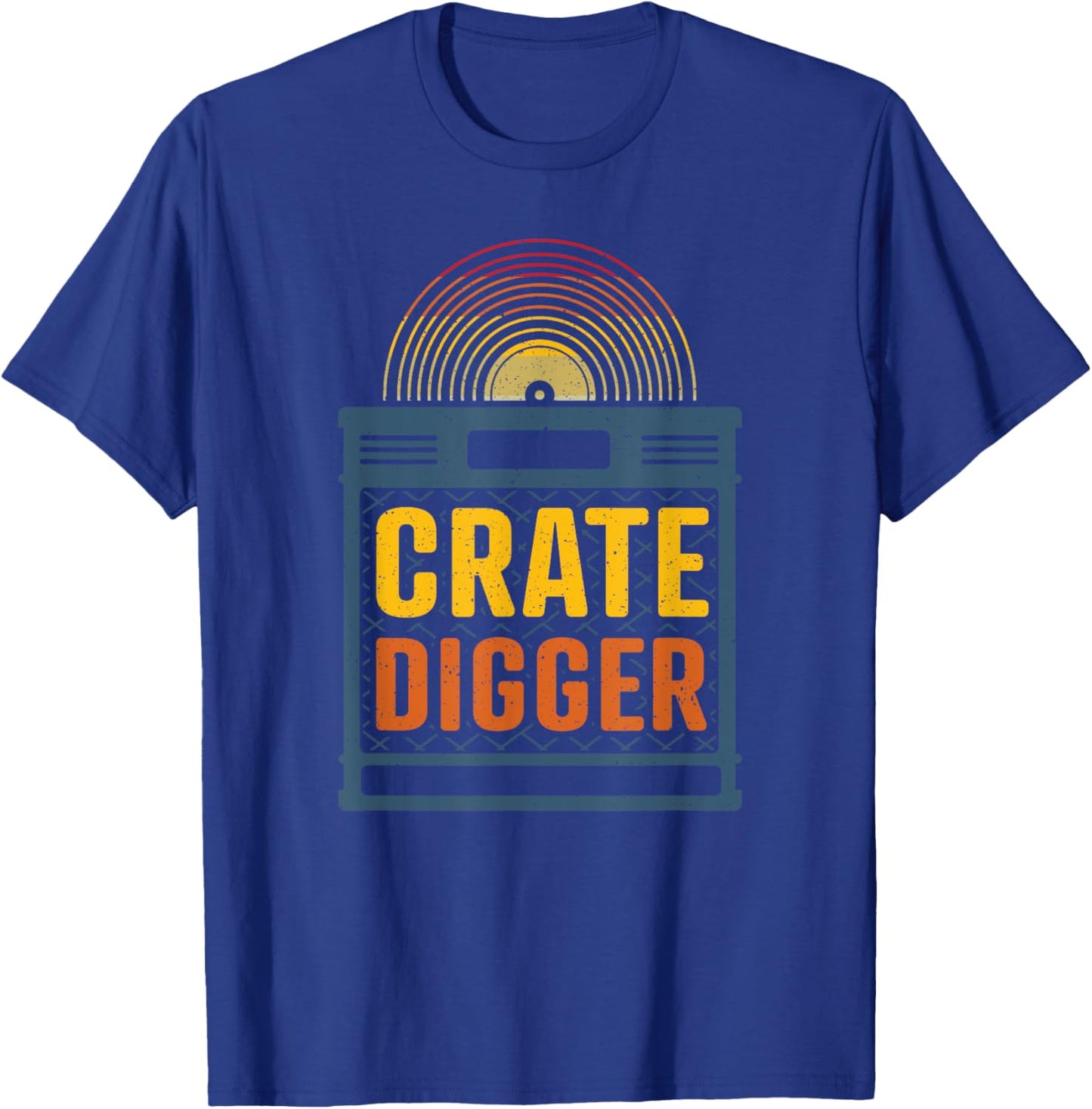 Crate digger - lp vinyl collector gift T-Shirt - T-Shirt | Royal