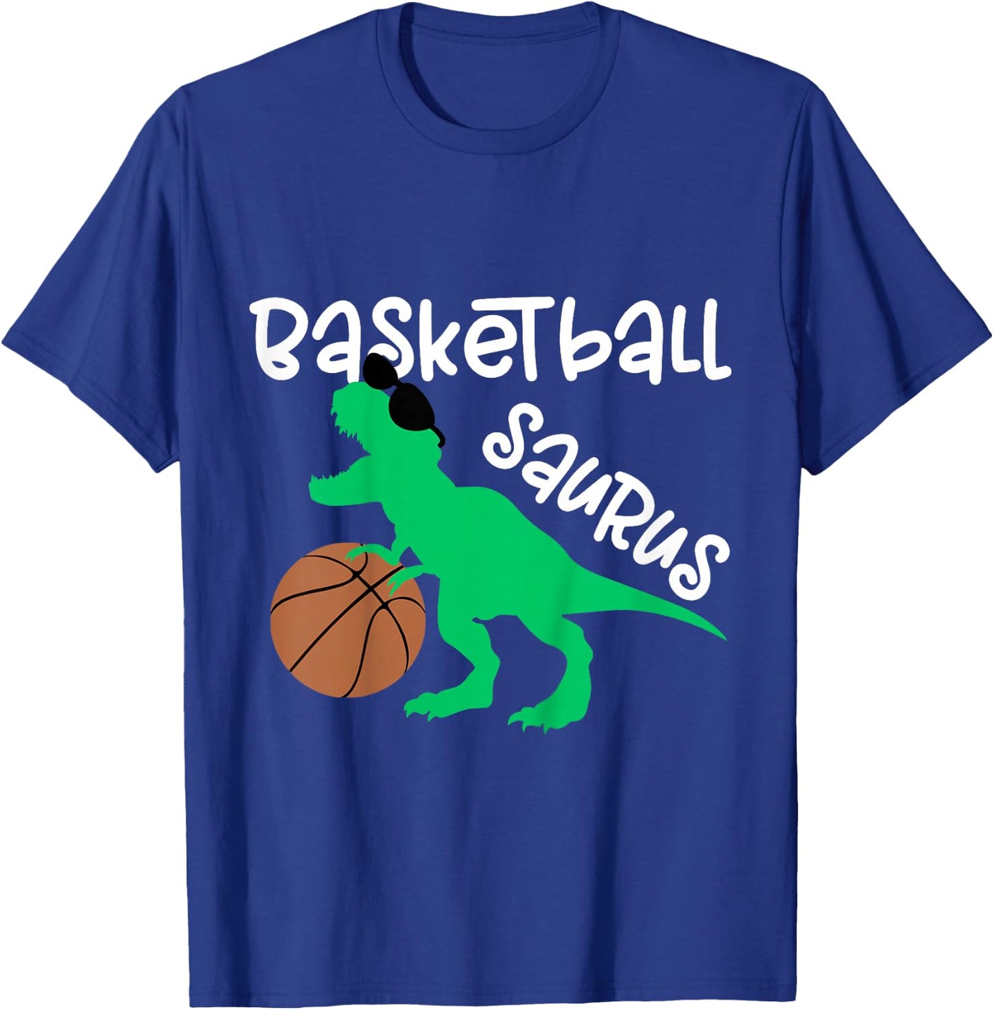 Toddler Basketball Dinosaur for Boys and Girls Dino Lover T-Shirt - T-Shirt | Royal