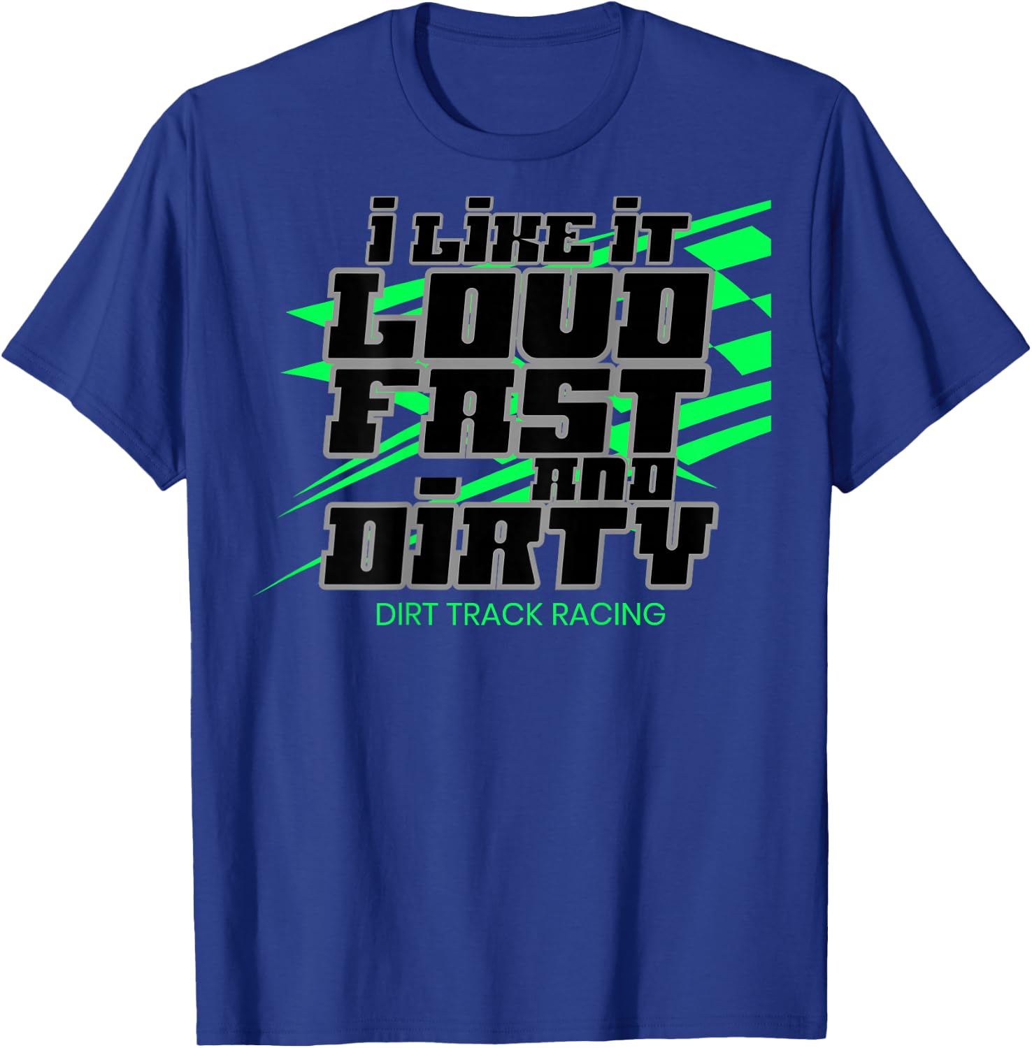Dirt Modified Racing Apparel Sprint Car Dirt Track Racing T-Shirt - T-Shirt | Royal