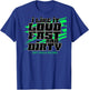 Dirt Modified Racing Apparel Sprint Car Dirt Track Racing T-Shirt - T-Shirt | Royal