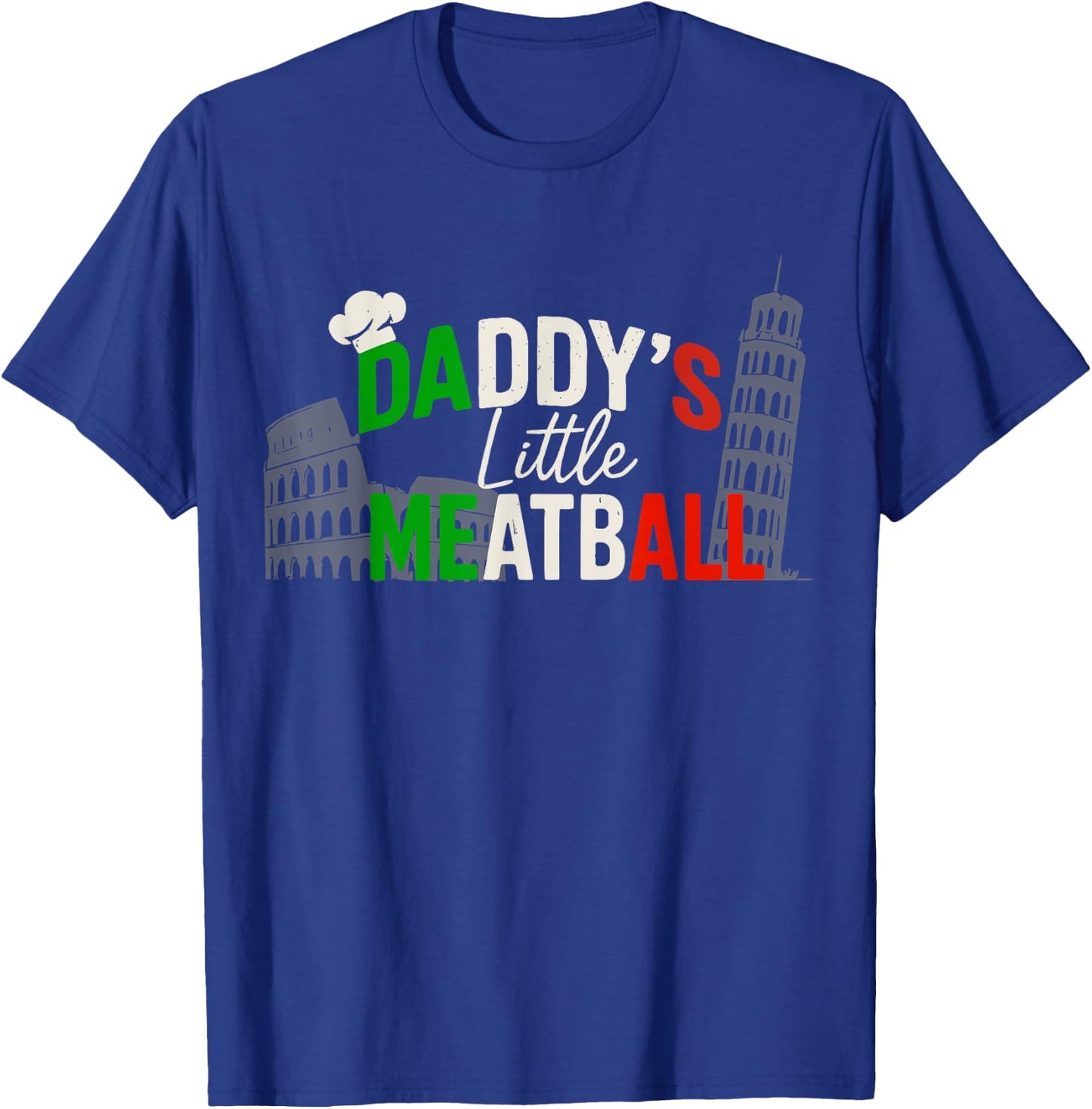 Daddys Little Meatball Mommy's Little Meatball Funny Italian T-Shirt - T-Shirt | Royal