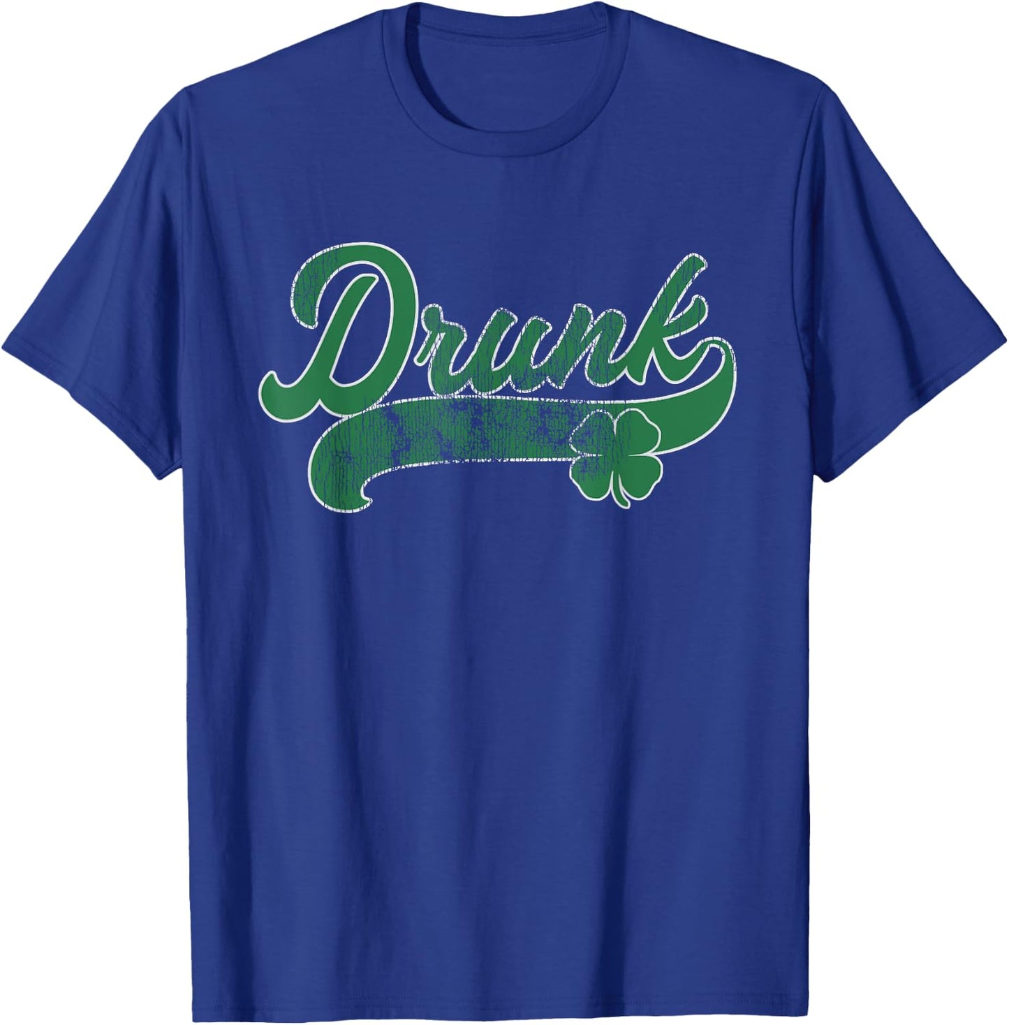 Drunk Beer Shamrock St. Patrick's Day Irish Gift Drinking T-Shirt - T-Shirt | Royal