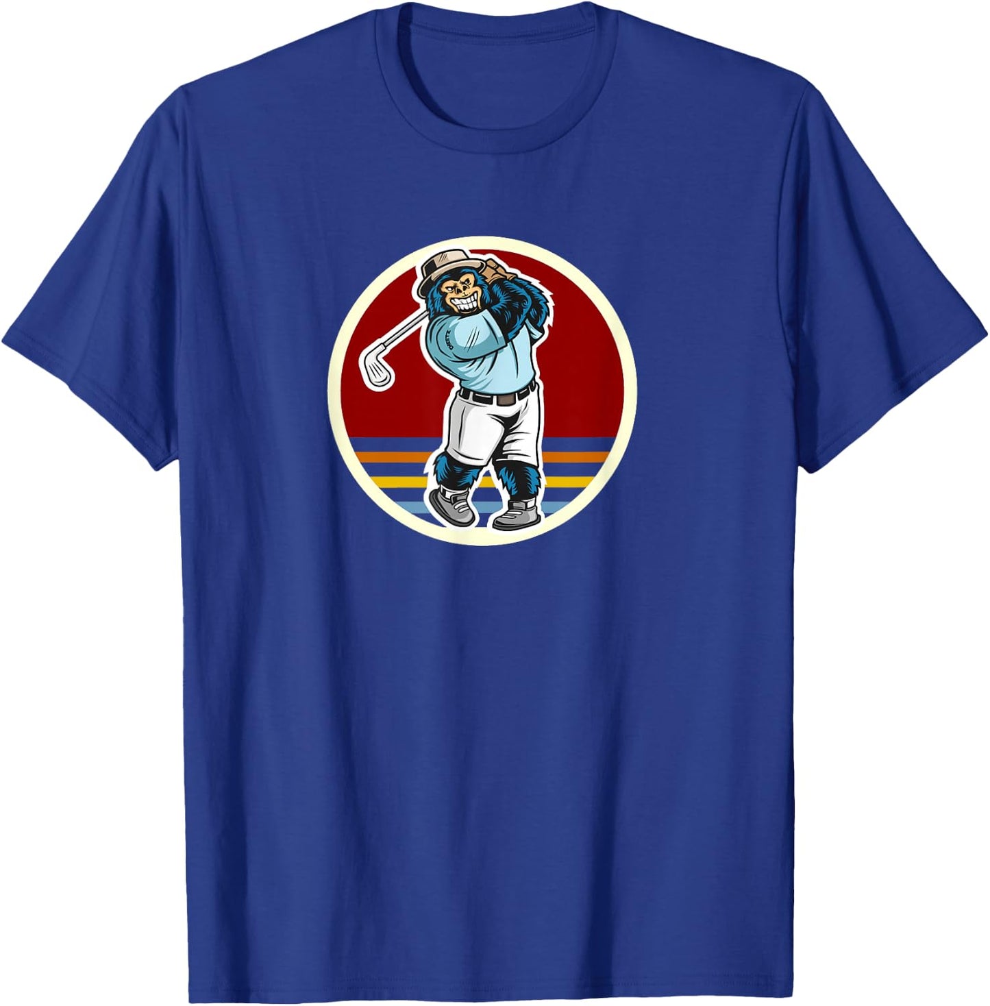 Gorilla Golf | Strong Golfer | Powerful Swing | Funny Joke T-Shirt - T-Shirt | Royal