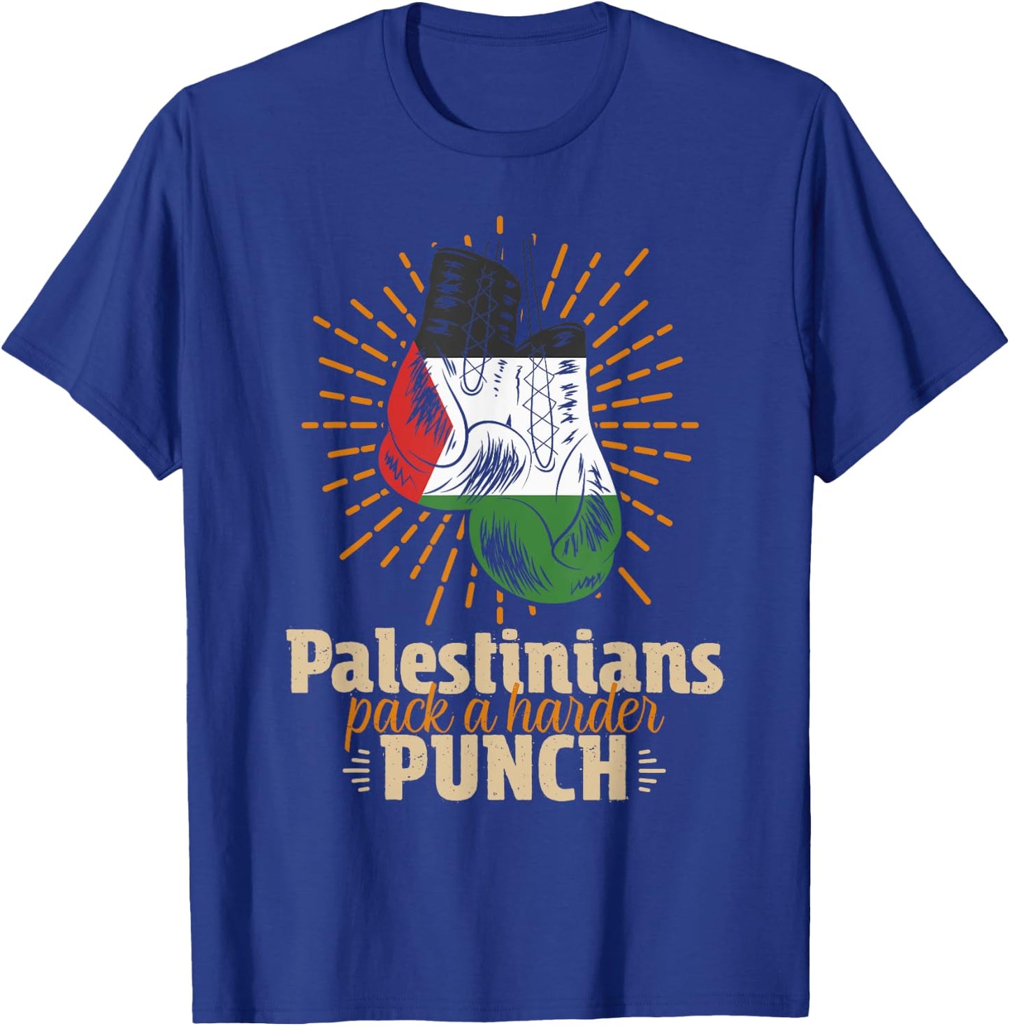 Palestine Palestinian Wrestling Boxing T-Shirt - T-Shirt | Royal