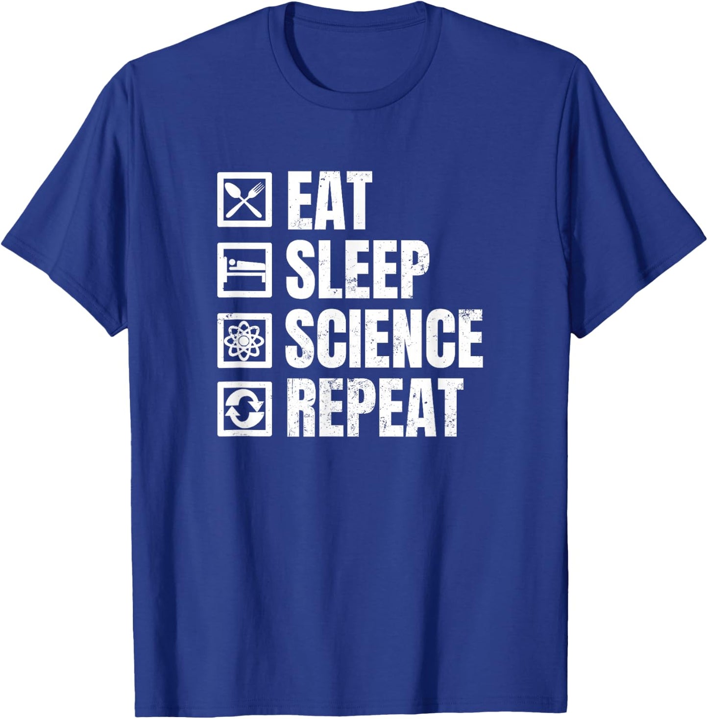 DNA Science Shirt | Eat Sleep Repeat Gift T-Shirt - T-Shirt | Royal