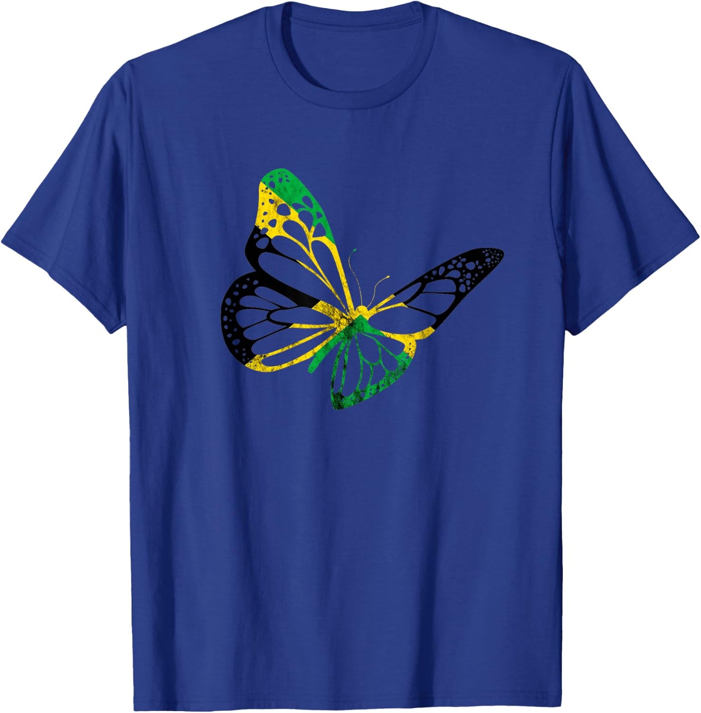 Jamaica Butterfly Jamaican Pride Roots Of Carribean T-Shirt - T-Shirt | Royal