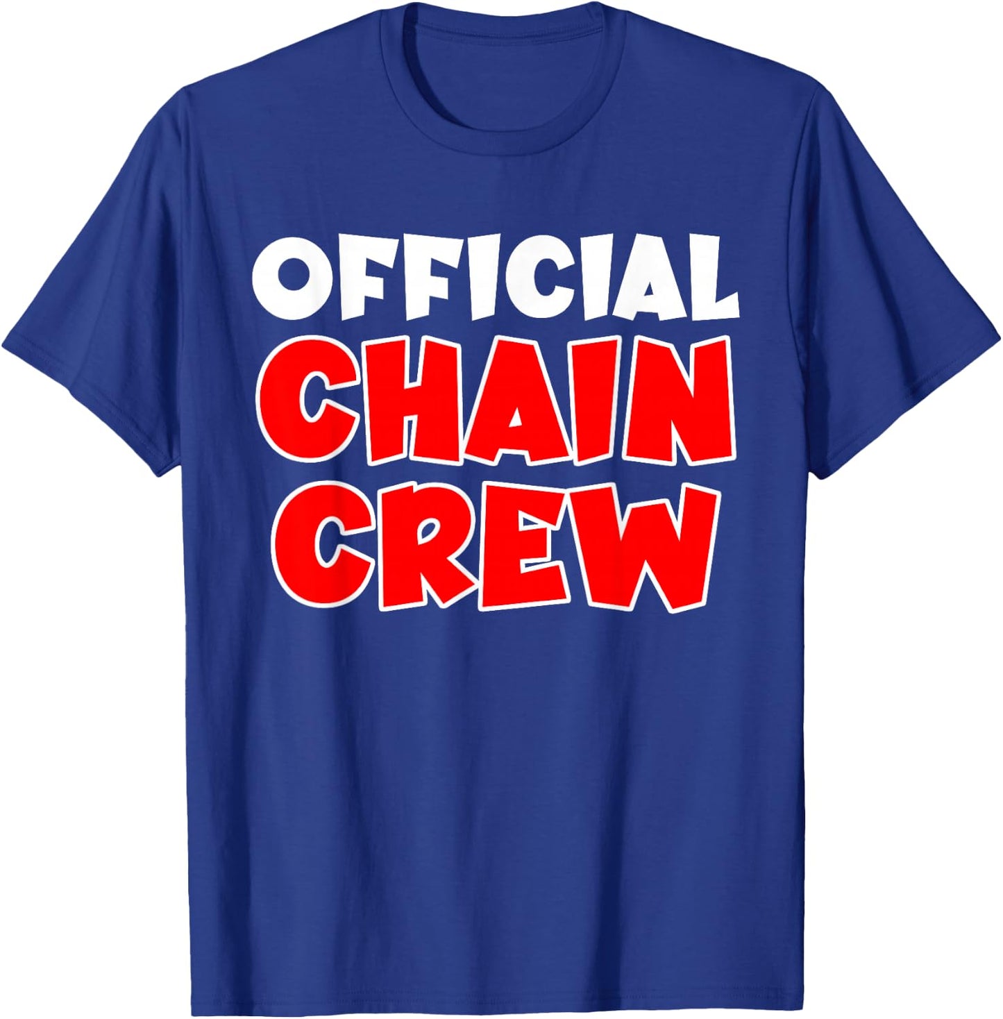 Official Chain Crew American Football Game T-Shirt - T-Shirt | Royal